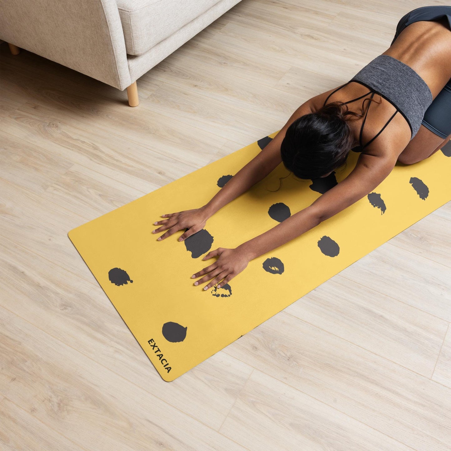 Tapis de sport - Tapis de Yoga - Antidérapant en Microfibre – Léger, Écologique et Durable - Pilates, Fitness, entrainement – cadeau