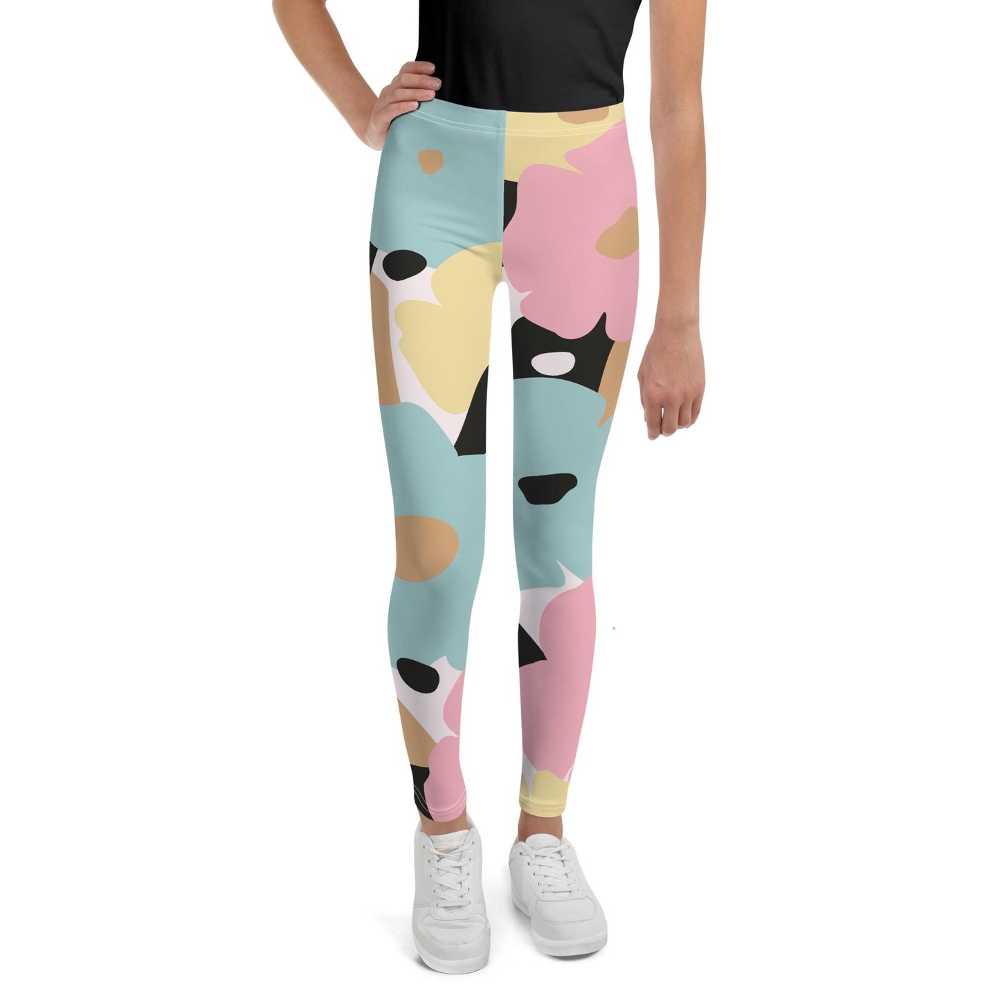 Leggings pour fille ado – pantalon de sport confortable et stretch pour yoga, gym et danse, sport, ballet, école, cadeau - legging