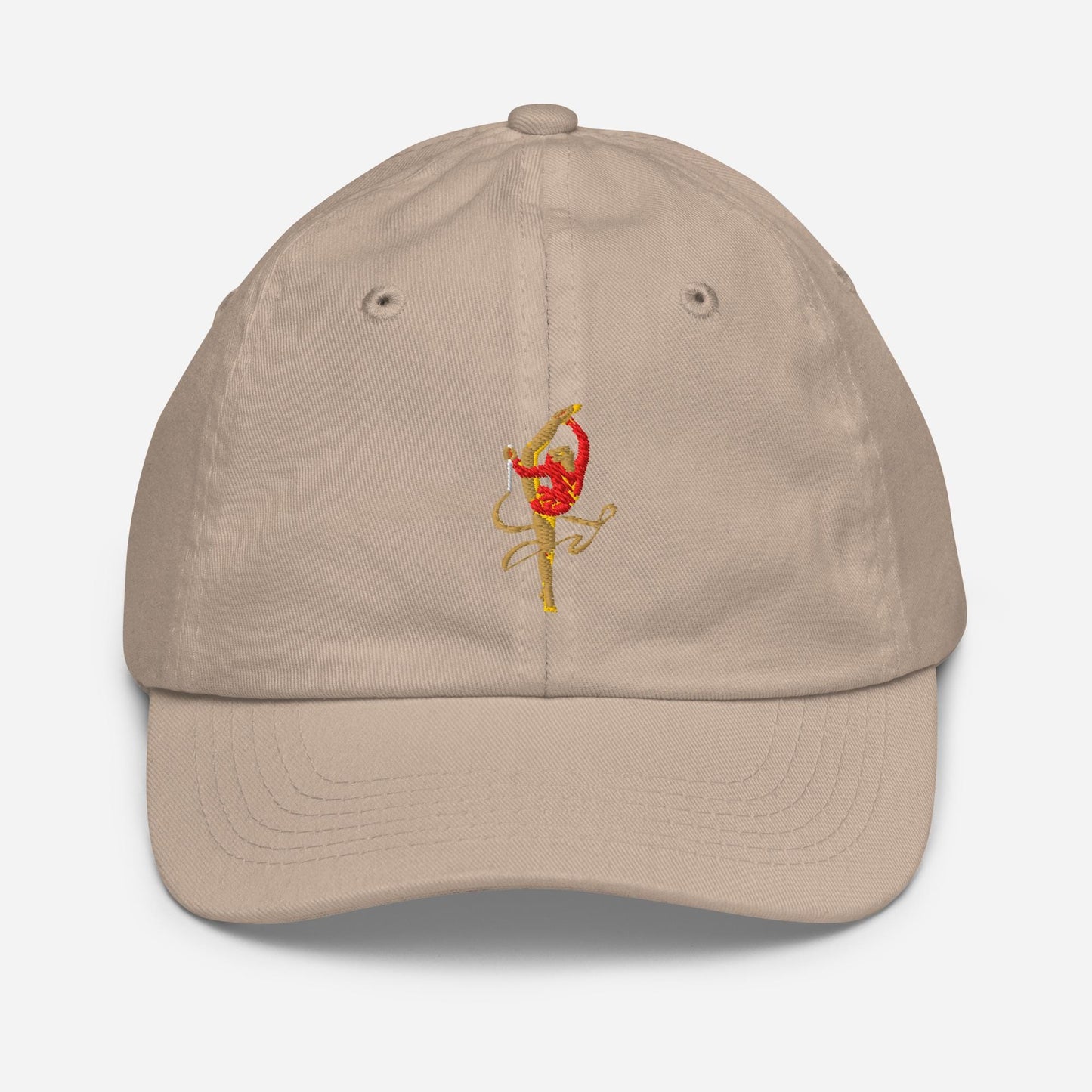 Casquette pour Petite Fille et Bébé - 100% Coton Biologique - Motif brodé - Taille Enfant, accessoire, bio, léger - Design Danseuse Gymnaste