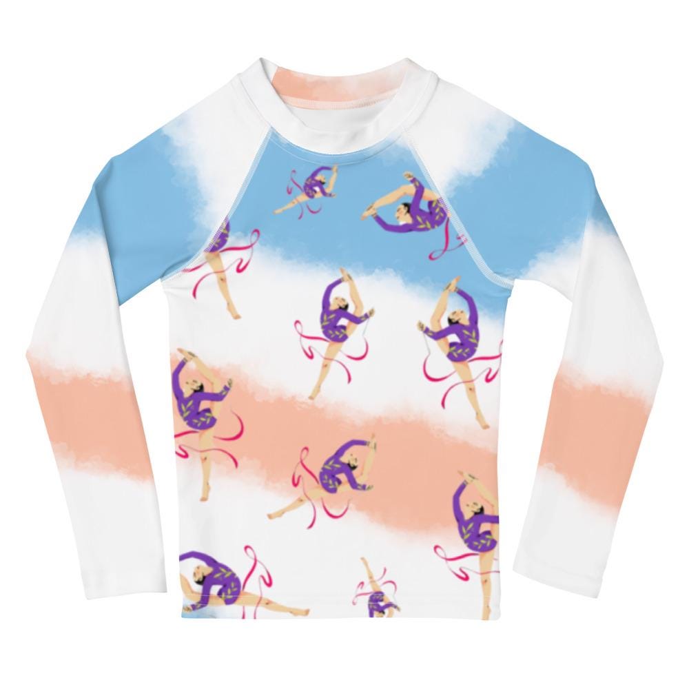 Rash Guard – T-Shirt de Compression pour Bébé et Petite Fille, Séchage Rapide et Protection UV - Natation, nage, Sport, Surf, gymnastique