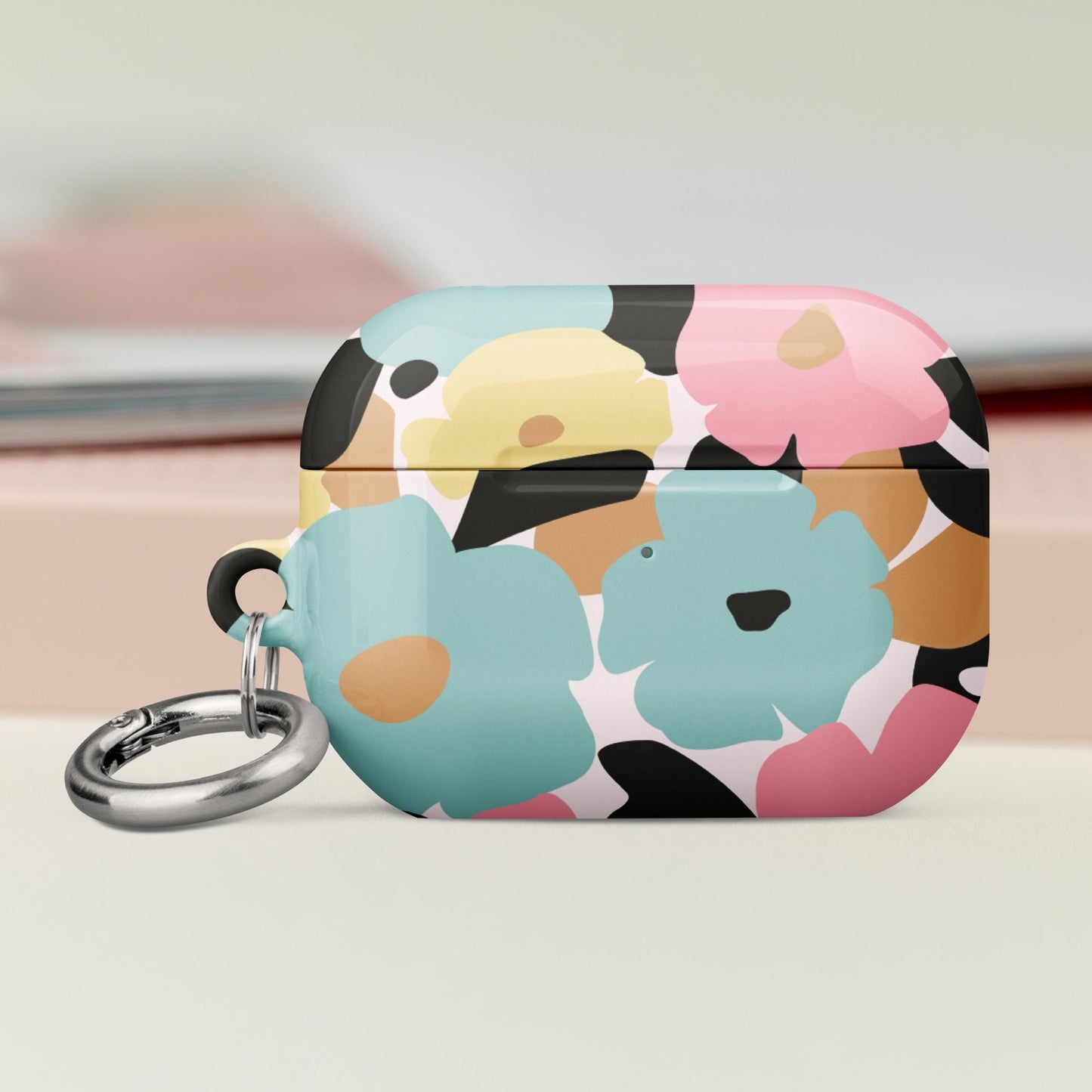 Coque AirPods résistante anti-choc & étanche – fleuri pastel nature minimaliste - usage mobile, style élégant et sécurisé