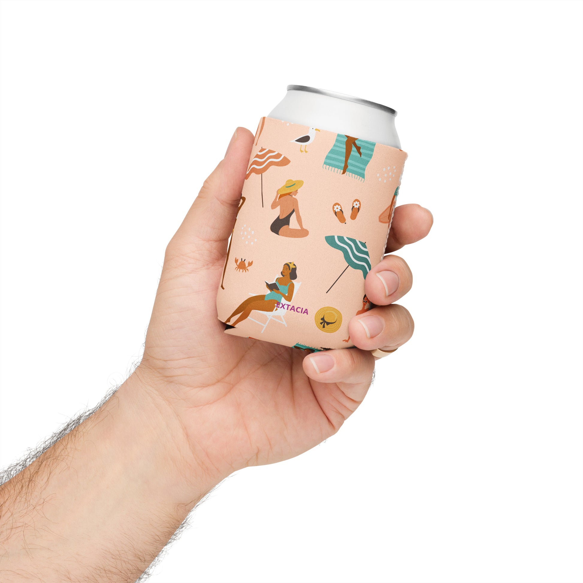 Housse isotherme manchon refroidisseur –  Saumon – Motif : Femmes du Monde Minimaliste – regular 12 oz - Housse isotherme pour bouteille/canette – profil, isolation renforcée ExtaciaFrance