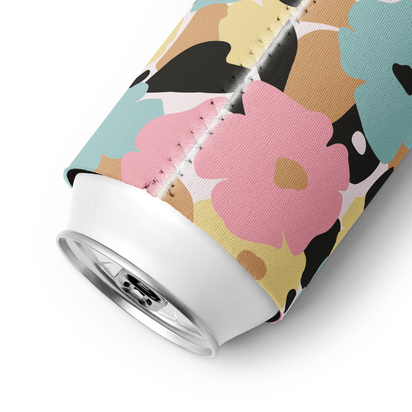 Housse isotherme manchon refroidisseur – fleuri pastel nature minimaliste - regular  - dos, finition soignée et couleur design