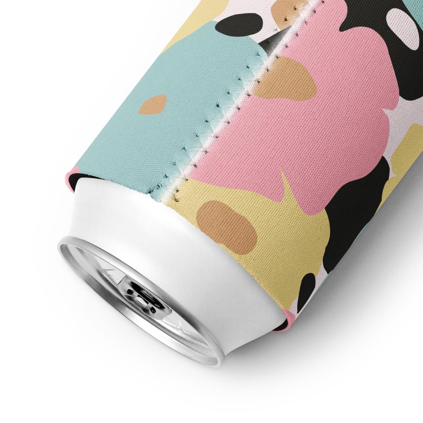 Housse isotherme manchon refroidisseur – fleuri pastel nature minimaliste - slim - dos, finition soignée et couleur design