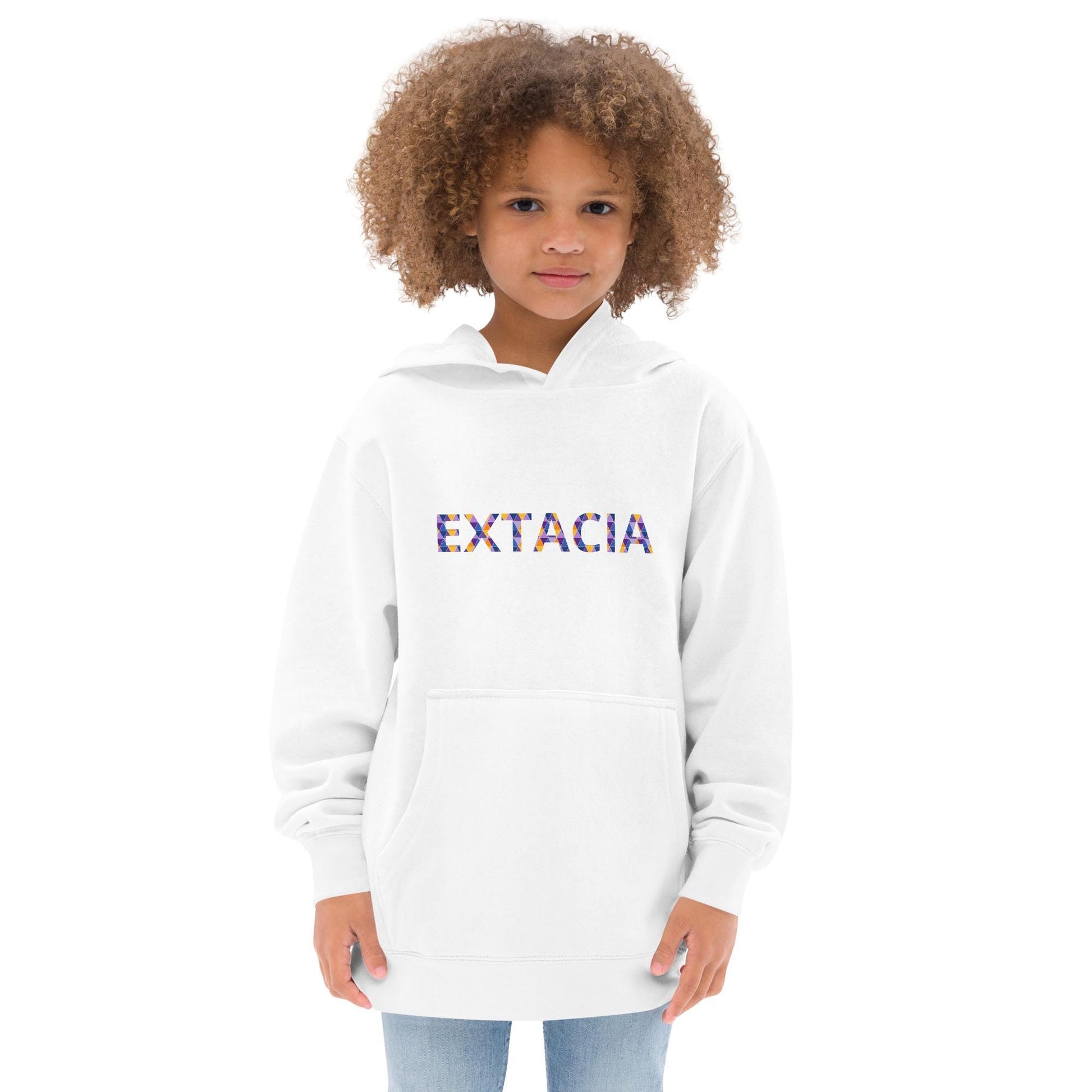 Sweat à capuche petite fille - arc-en-ciel - motif gymnaste danseuse - blanc - coton-mélange motif imprimé – Enfant portant le sweat à capuche petite fille – style cocooning et hiver chaleureux