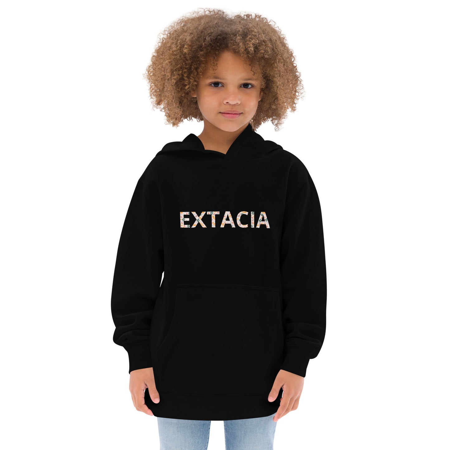 Sweat à capuche petite fille - gris cendre - motif gymnaste danseuse - noir - coton-mélange motif imprimé – Enfant portant le sweat à capuche petite fille – style cocooning et hiver chaleureux