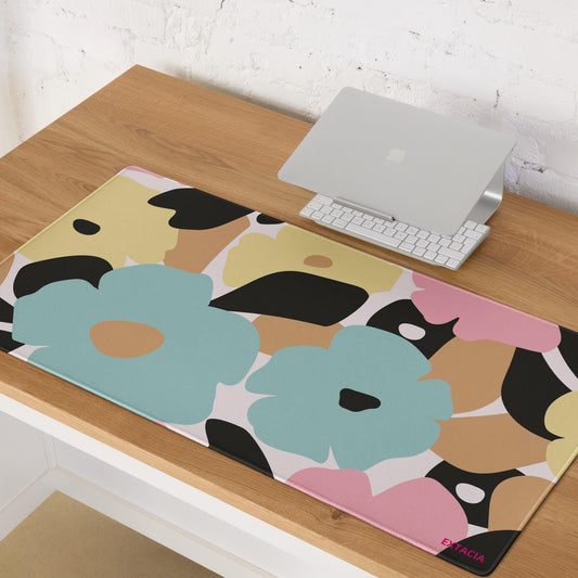 Tapis de souris gaming – Fleuri, Pastel nature minimaliste  – grand format vue de face