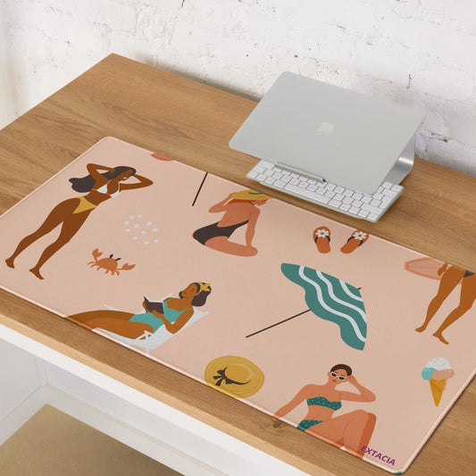 Tapis de souris gaming – Motif: Femmes du Monde, Saumon imprimé grand format – grand format vue de face