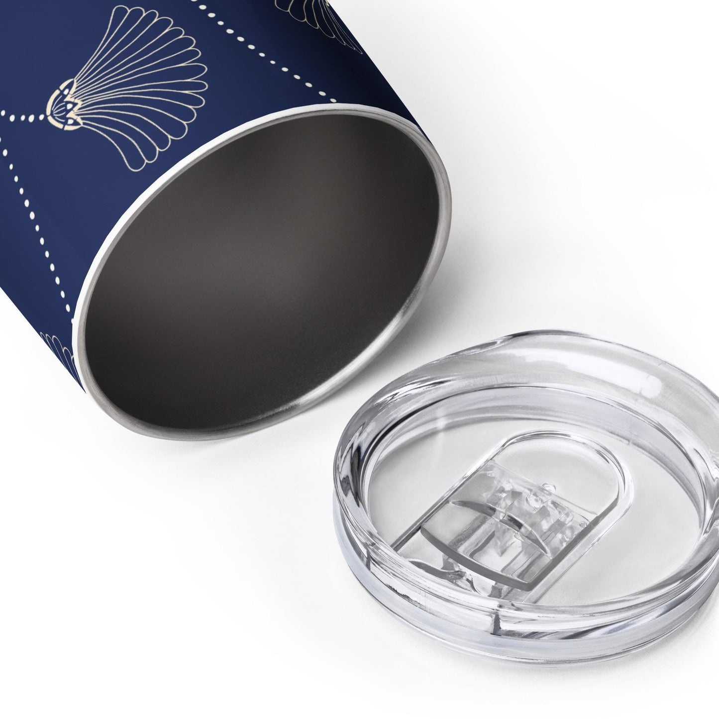 Mug Isotherme Inox - Petit Thermos Isotherme en Acier Inoxydable – Design Florale - Mug de Voyage, Gobelet à Vin, Café, Thé, Étanche