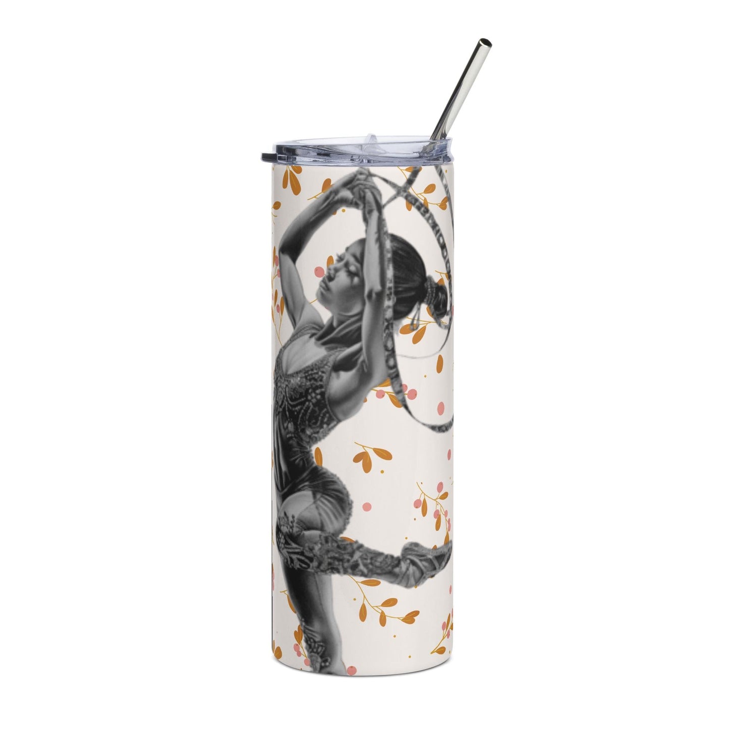 Mug isotherme inox - Gobelet en Acier Inoxydable – Design Danseuse Gymnaste - Mug de Voyage Durable, Étanche - Boissons Chaudes, Froides