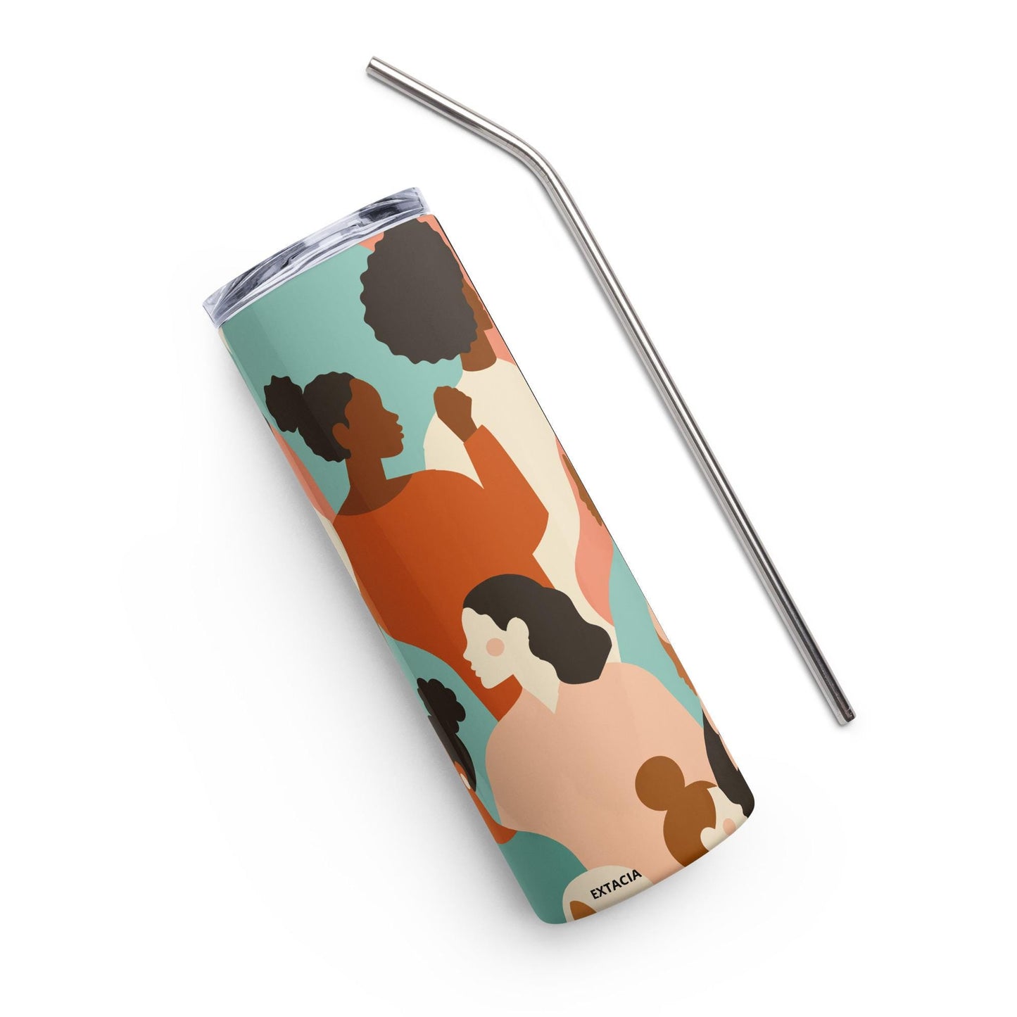 Mug isotherme inox - Gobelet en Acier Inoxydable – Design des Silhouettes Feminines, des Femmes - Mug de Voyage Durable, Étanche - Boissons