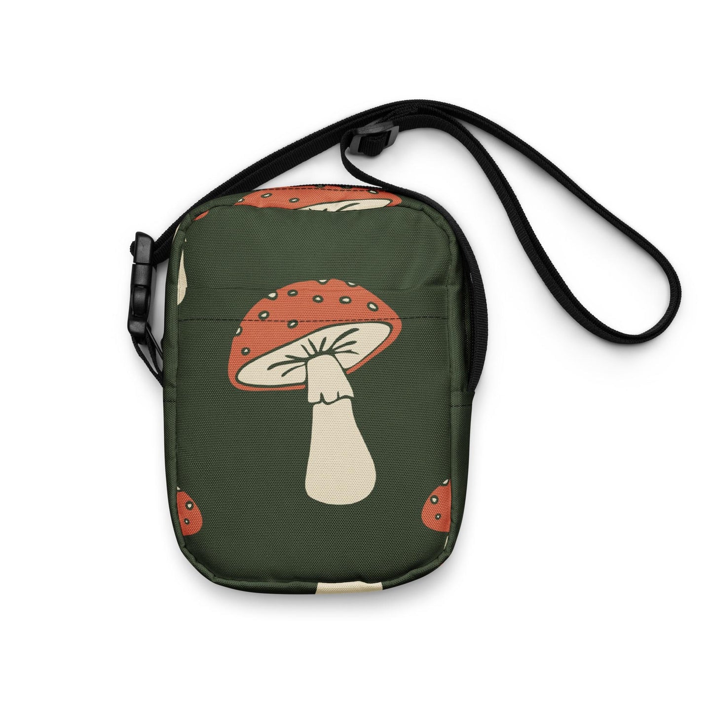 Sacoche Bandoulière Minimaliste - Sac Unisex Personnalisable – Légère, Compacte, Pratique – Quotidien, Voyage Design Minimaliste Champignons