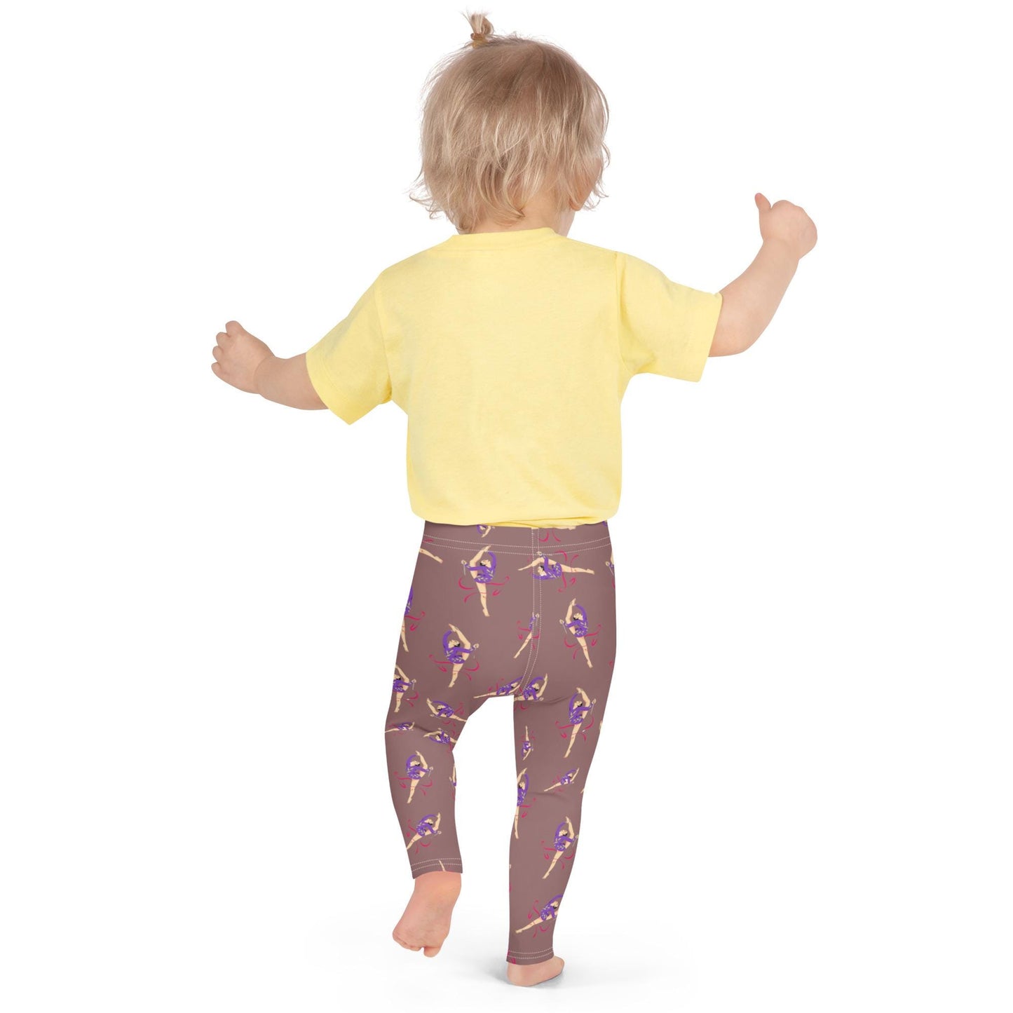 Leggings Bébé et Petite Fille  - Confortable, Doux et Extensible - quotidien, sport, urbain, école, cadeau – Design Danseuse Gymnaste