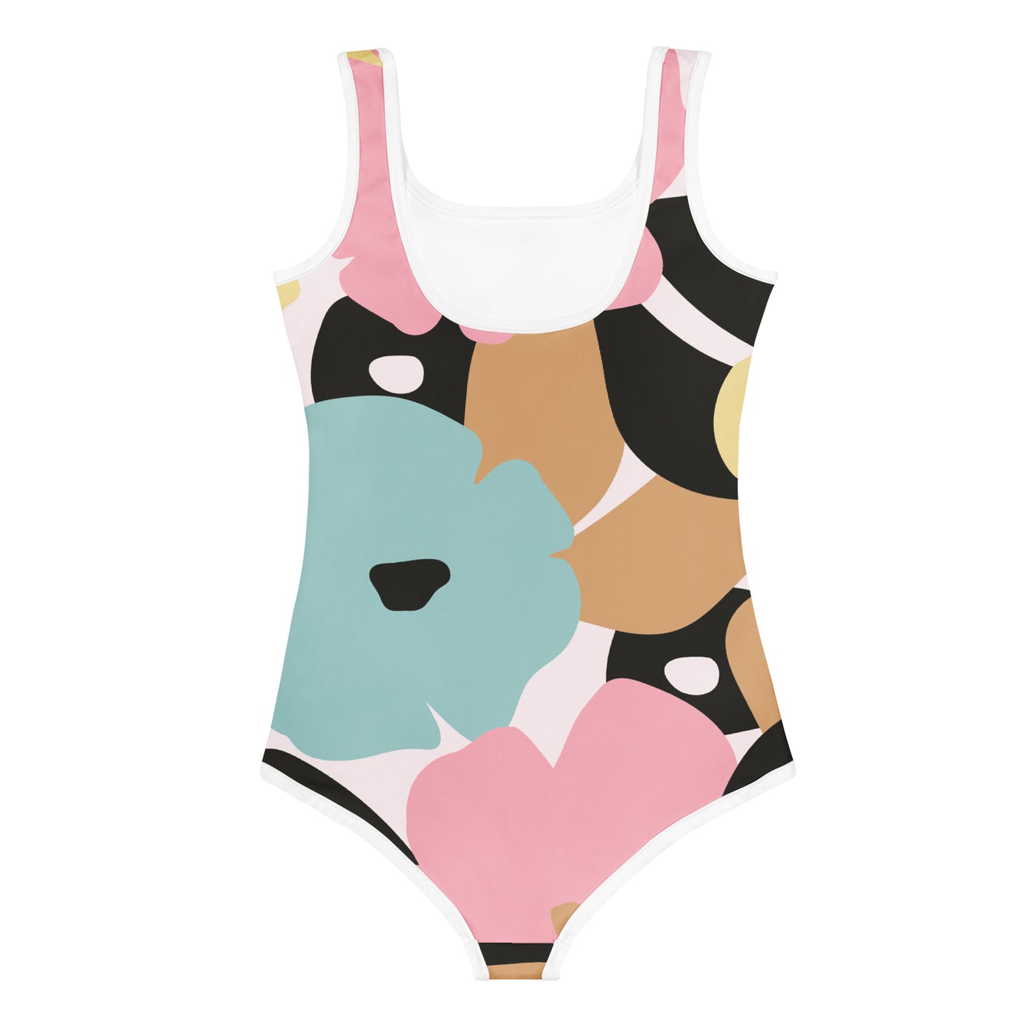 Maillot de bain 1 pièce pour petite fille – Fleuri, Pastel – Confort, maintien & séchage rapide – Minimaliste