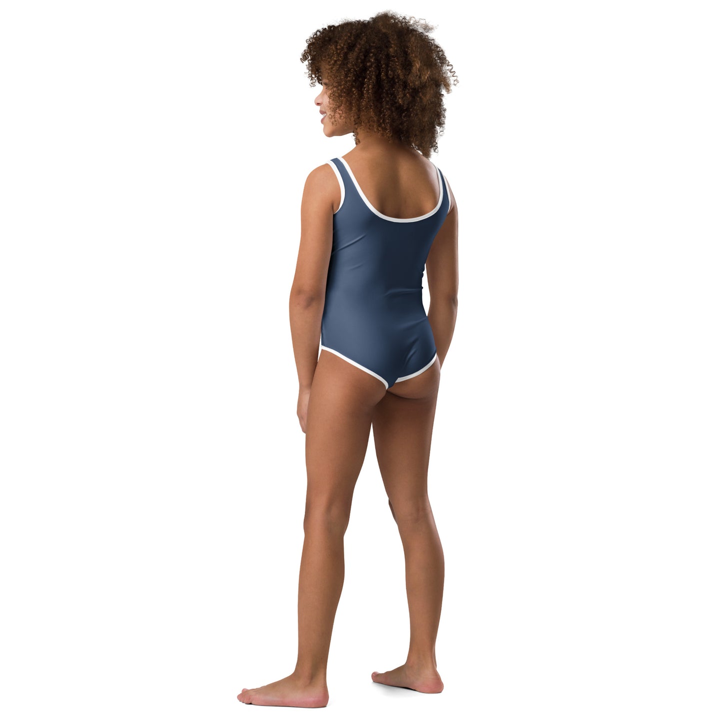 Maillot de bain 1 pièce pour petite fille – Bleu Cello – Confort, maintien & séchage rapide