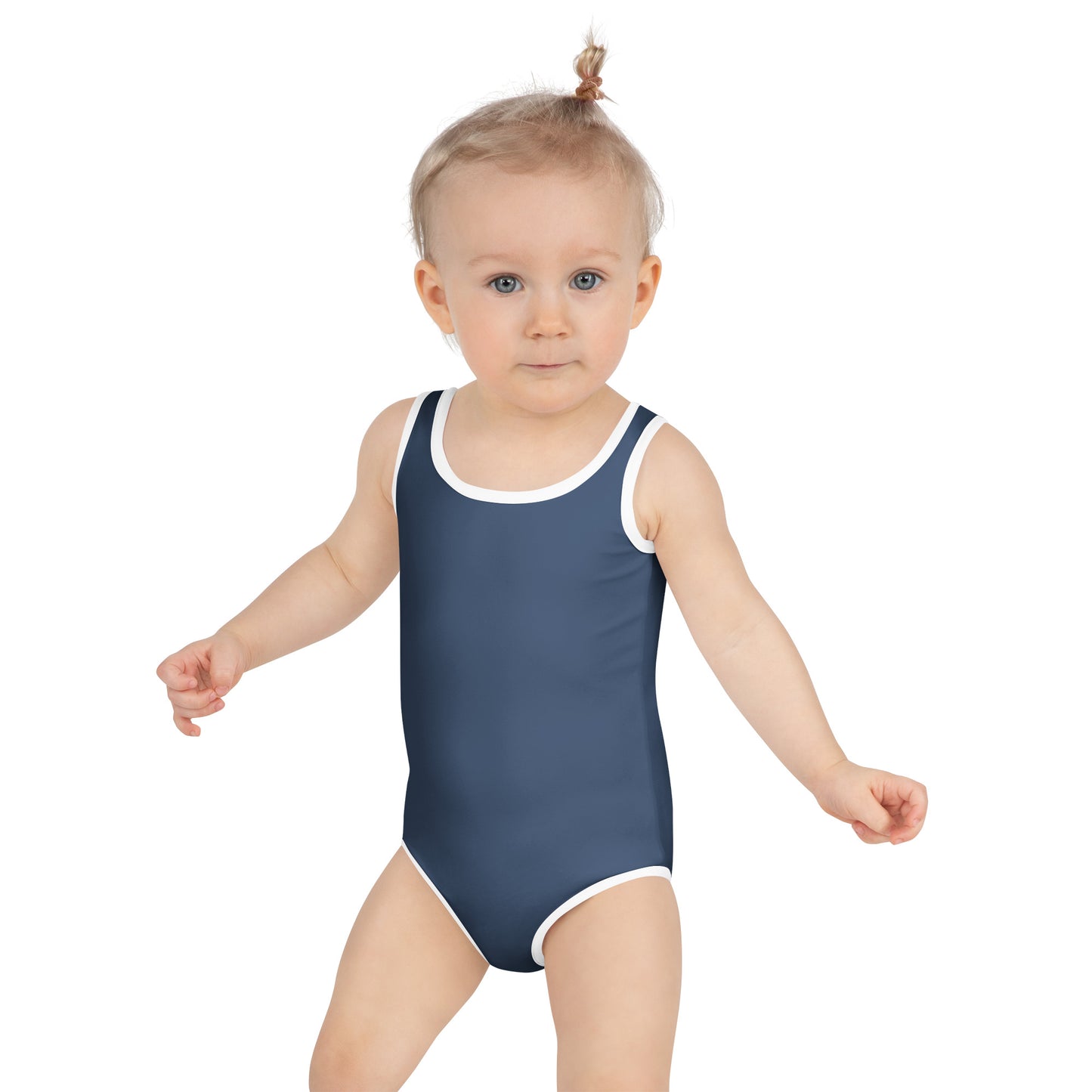 Maillot de bain 1 pièce pour petite fille – Bleu Cello – Confort, maintien & séchage rapide