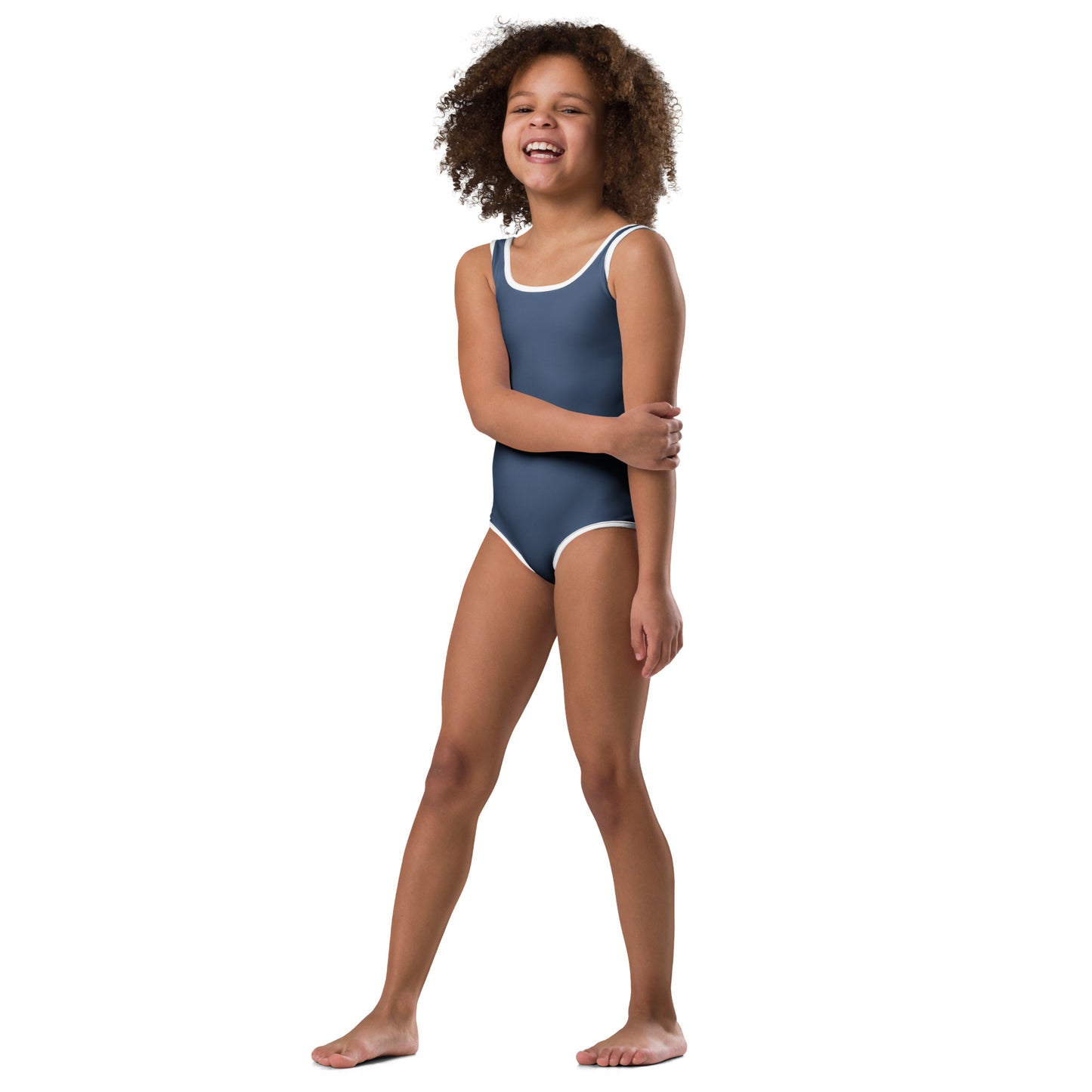 Maillot de bain 1 pièce pour petite fille – Bleu Cello – Confort, maintien & séchage rapide