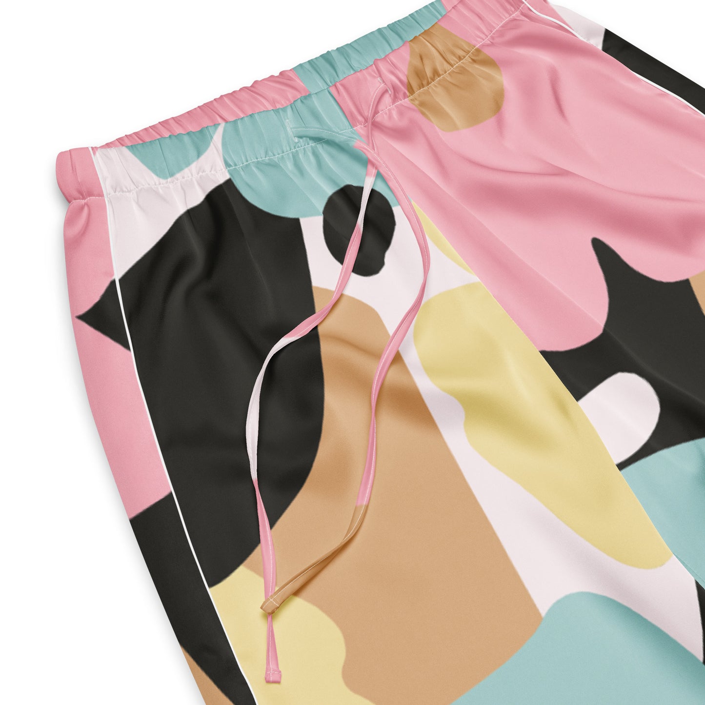 Pantalon de pyjama pour femme - Fleuri, Pastel – Taille haute, doux et confortable – Minimaliste