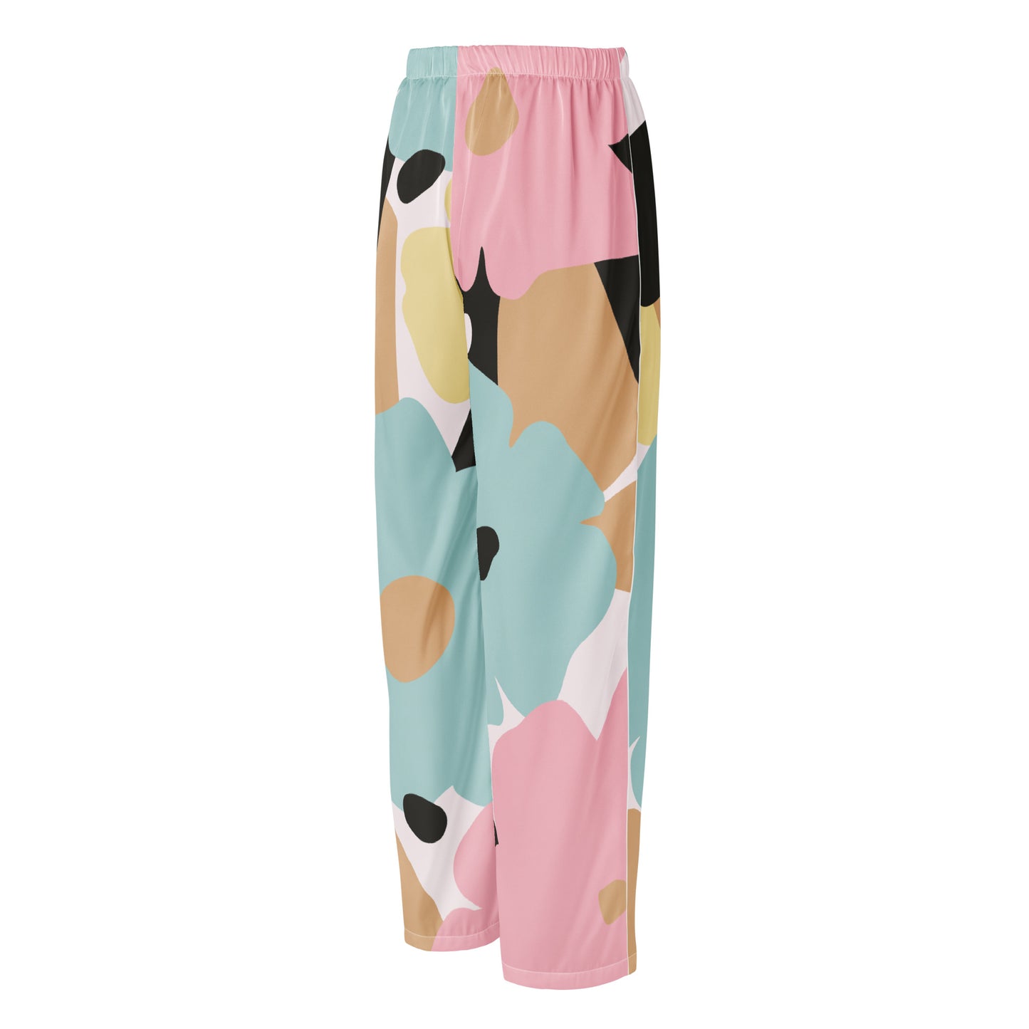 Pantalon de pyjama pour femme - Fleuri, Pastel – Taille haute, doux et confortable – Minimaliste