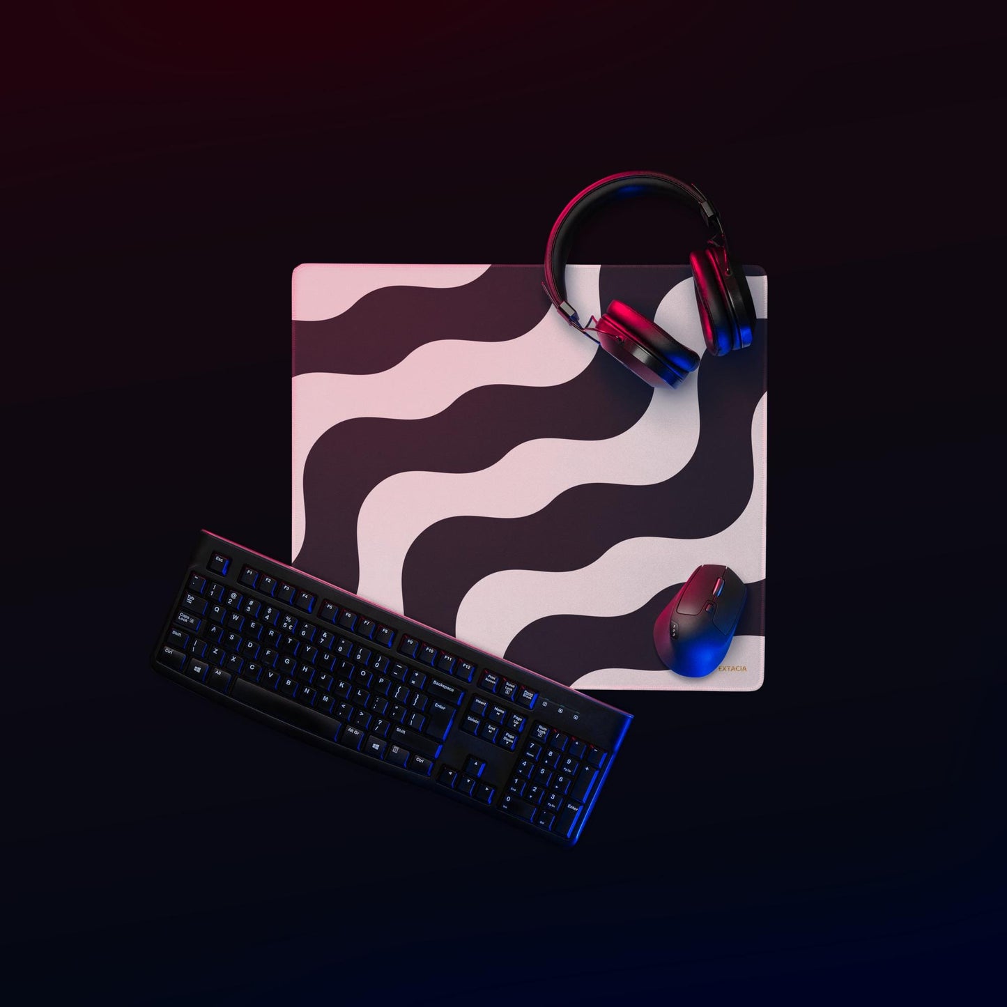 Tapis de Souris Gaming XXL - design minimaliste - surface lisse, base antidérapante, grand format, confortable, durable - Accessoire bureau
