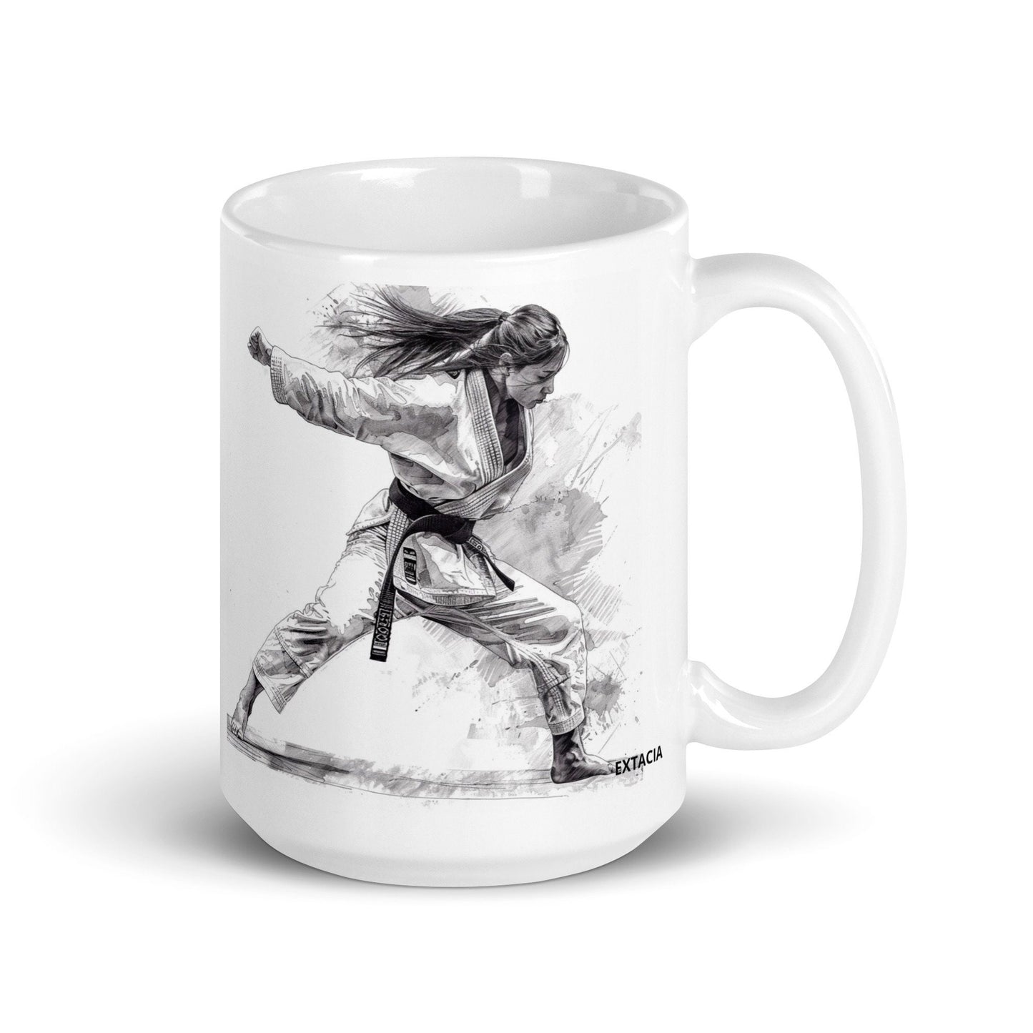 Mug en Céramique – 11, 15 et 20 oz - Tasse Design et Élégante -  Design Arts Martiaux - Personnalisable - cadeau, bureau, déco cuisine