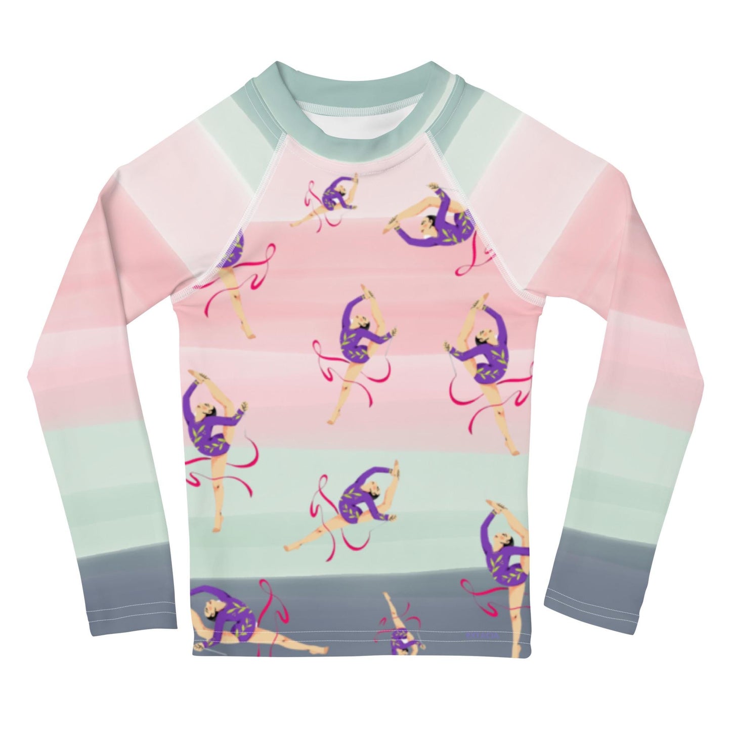 Rash Guard – T-Shirt de Compression pour Bébé et Petite Fille, Séchage Rapide et Protection UV - Natation, nage, Sport, Surf, gymnastique