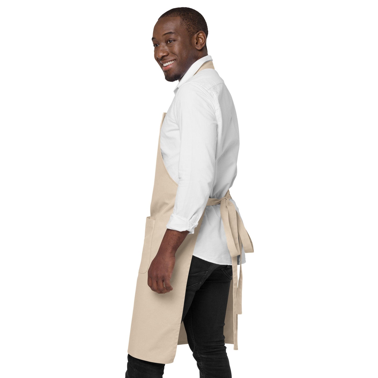 Tablier Homme 100 % Coton Bio – "King of the Merguez"  - Cadeau BBQ Original - coton biologique, Accessoire cuisine