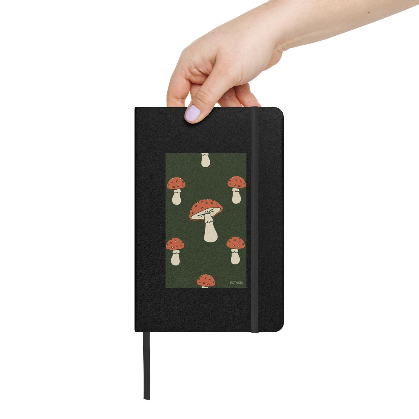 Carnet Journal à Couverture Rigide avec illustration Champignos - Notebook pour écriture dessin organisation, papeterie créative - cadeau