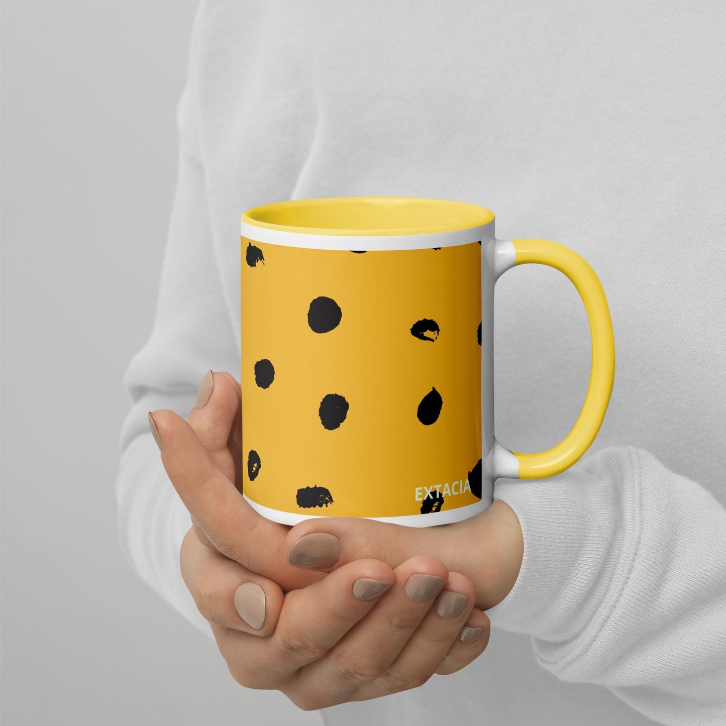 Mug à Intérieur Coloré – Tasse en Céramique Élégante - Design imprimé animal - Café, Thé ou Chocolat Chaud - cuisine, cadeau, bureau