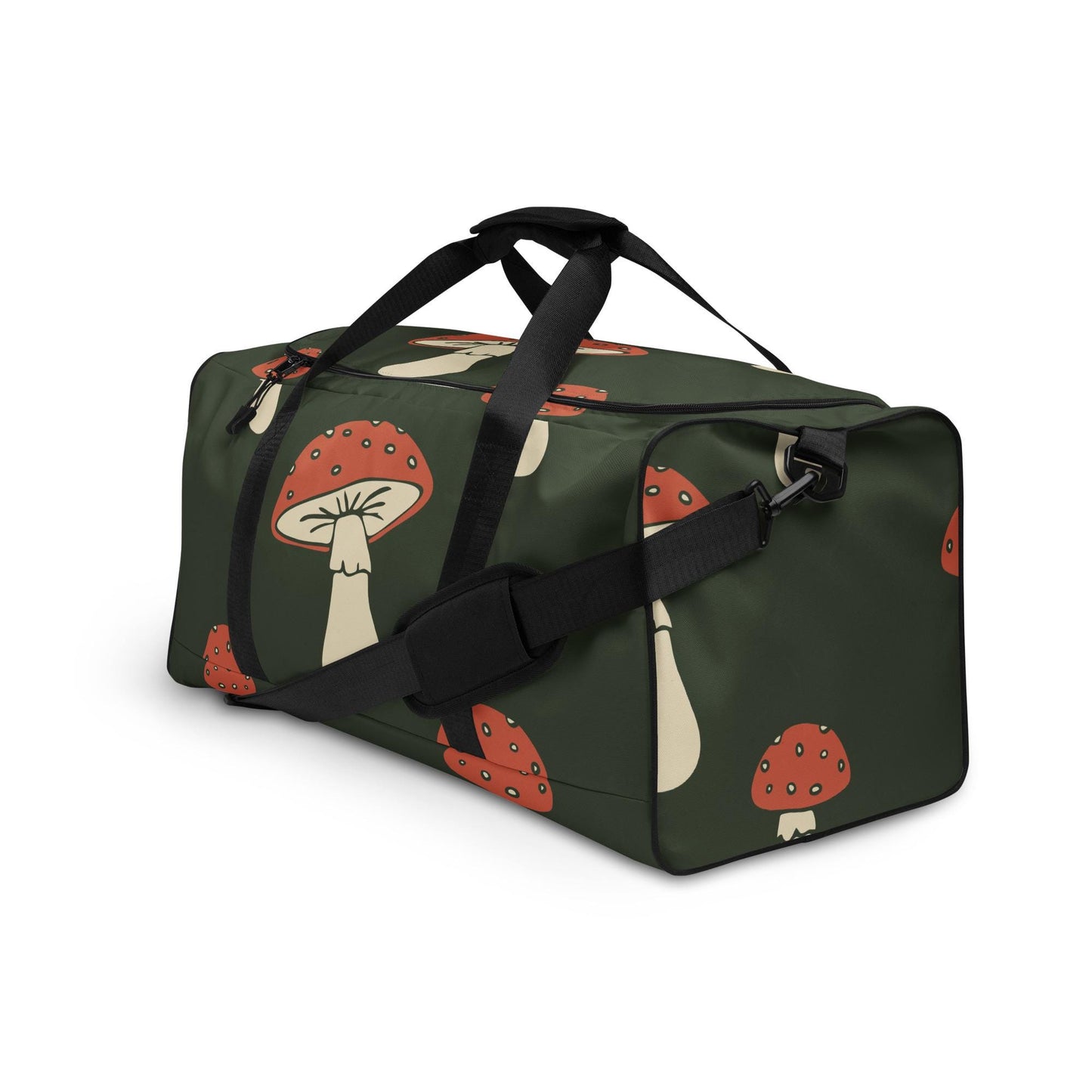 Sac de Voyage Grand Format - Sac de sport - Léger, Spacieux et Résistant - Weekends, Gym - cadeau - Design Minimaliste Champignons