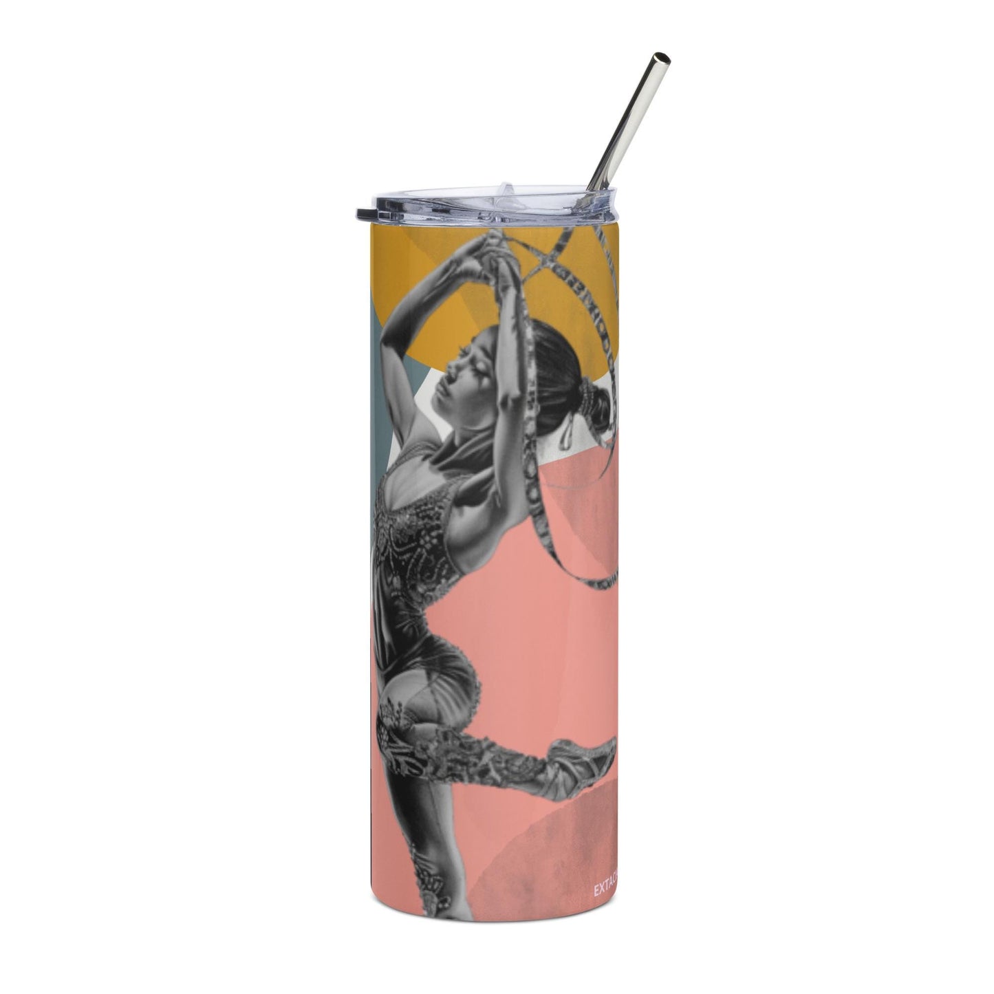 Mug isotherme inox - Gobelet en Acier Inoxydable – Design Danseuse Gymnaste - Mug de Voyage Durable, Étanche - Boissons Chaudes, Froides