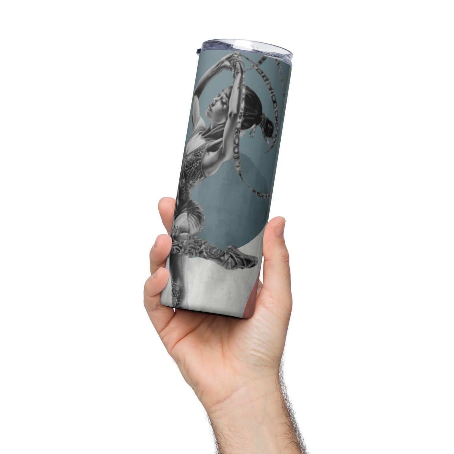 Mug isotherme inox - Gobelet en Acier Inoxydable – Design Danseuse Gymnaste - Mug de Voyage Durable, Étanche - Boissons Chaudes, Froides