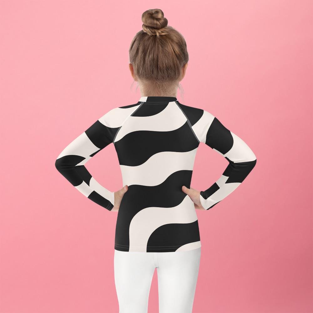 Rash Guard – T-Shirt de Compression pour Bébé et Petite Fille, Séchage Rapide et Protection UV - Natation, nage, Sport, Surf, gymnastique