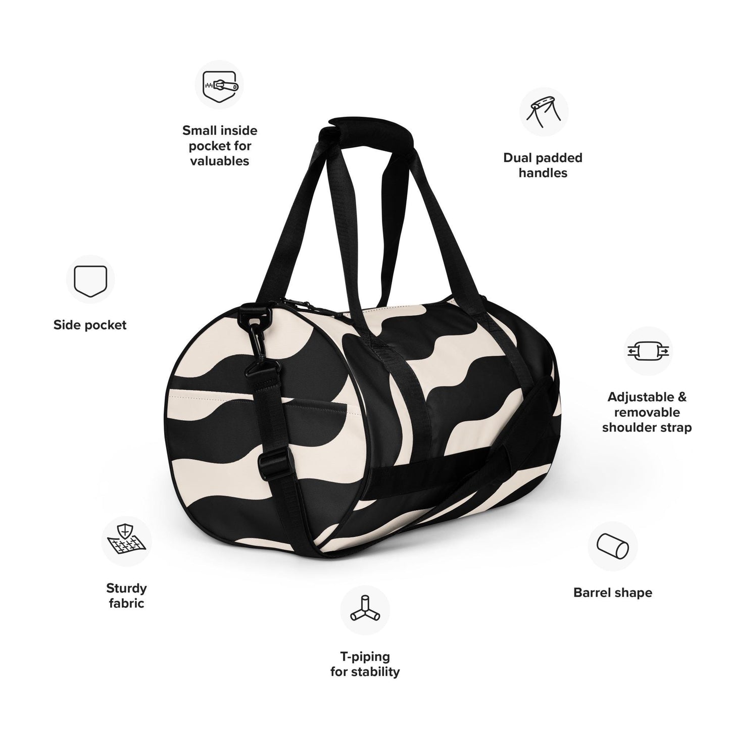 Sac de sport - Sac de Voyage – Léger, Résistant et Spacieux, Idéal pour Gym, Weekends ou Voyages - cadeau, anniversaire, Noël