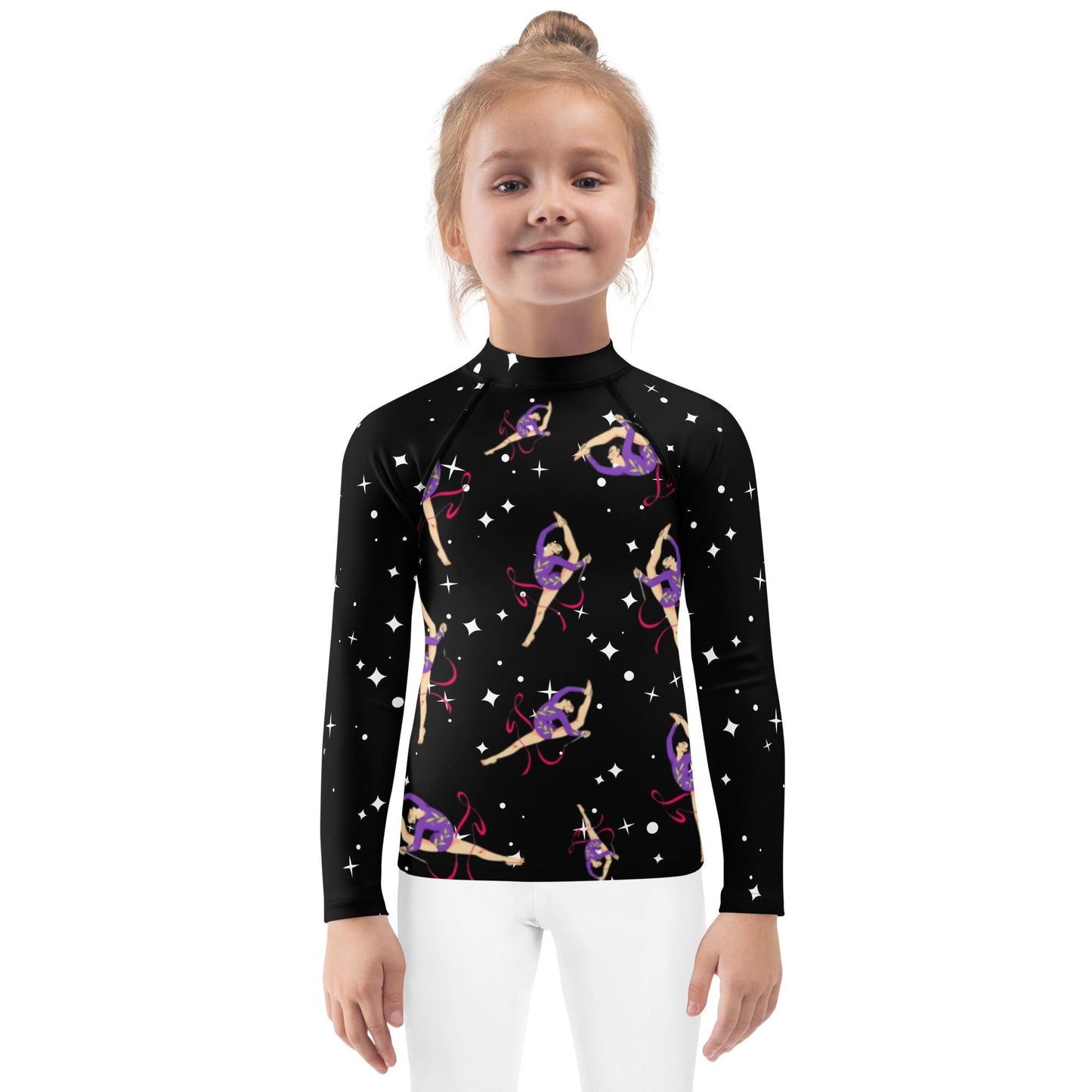 Rash Guard – T-Shirt de Compression pour Bébé et Petite Fille, Séchage Rapide et Protection UV - Natation, nage, Sport, Surf, gymnastique