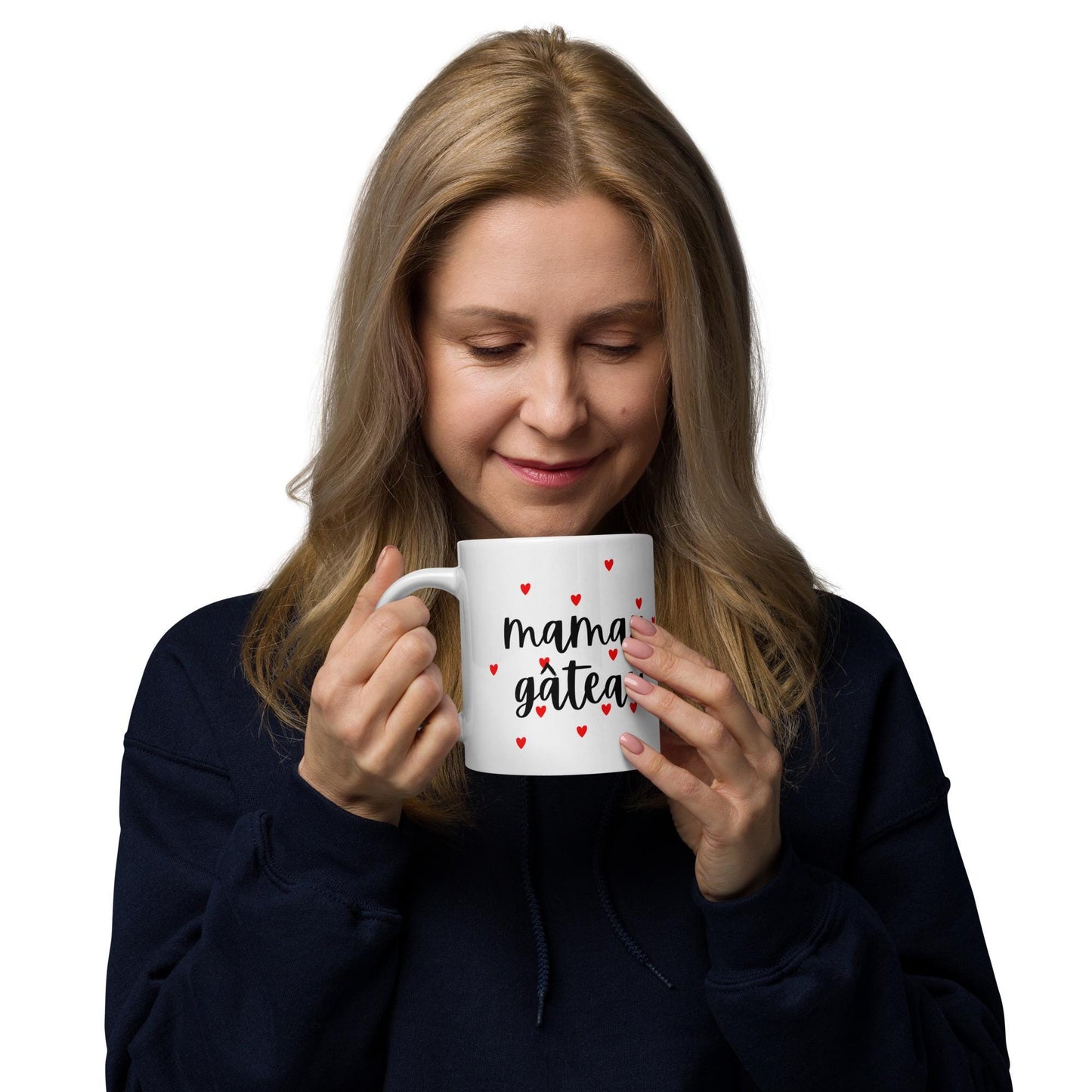 Mug en Céramique – 11, 15 et 20 oz - Tasse Design et Élégante - Maman Gâteau - cadeau femme, maman, mère, bureau déco cuisine