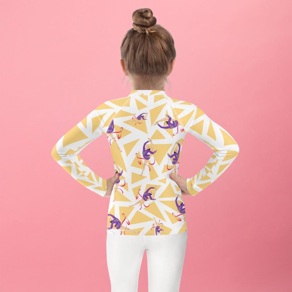 Rash Guard – T-Shirt de Compression pour Bébé et Petite Fille, Séchage Rapide et Protection UV - Natation, nage, Sport, Surf, gymnastique