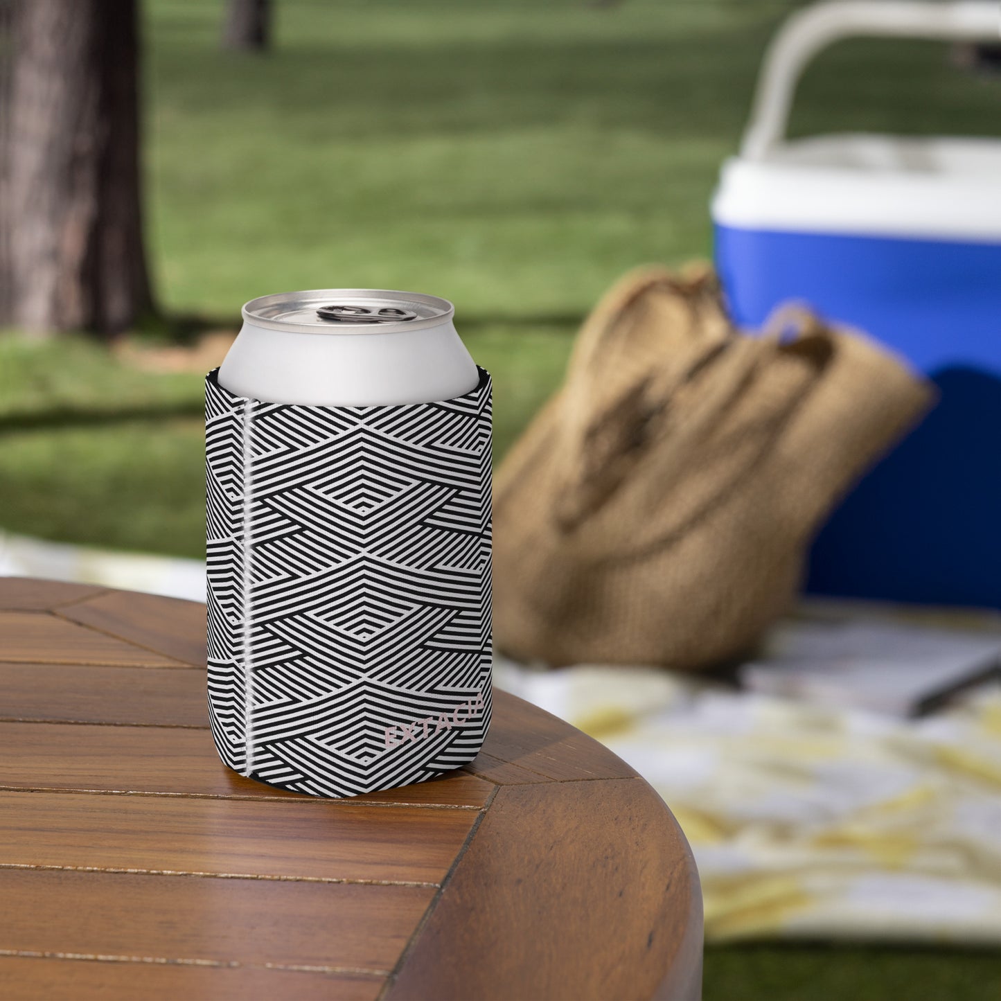 Housse isotherme manchon refroidisseur – Blanc & Noir – protection anti-condensation – Graphique