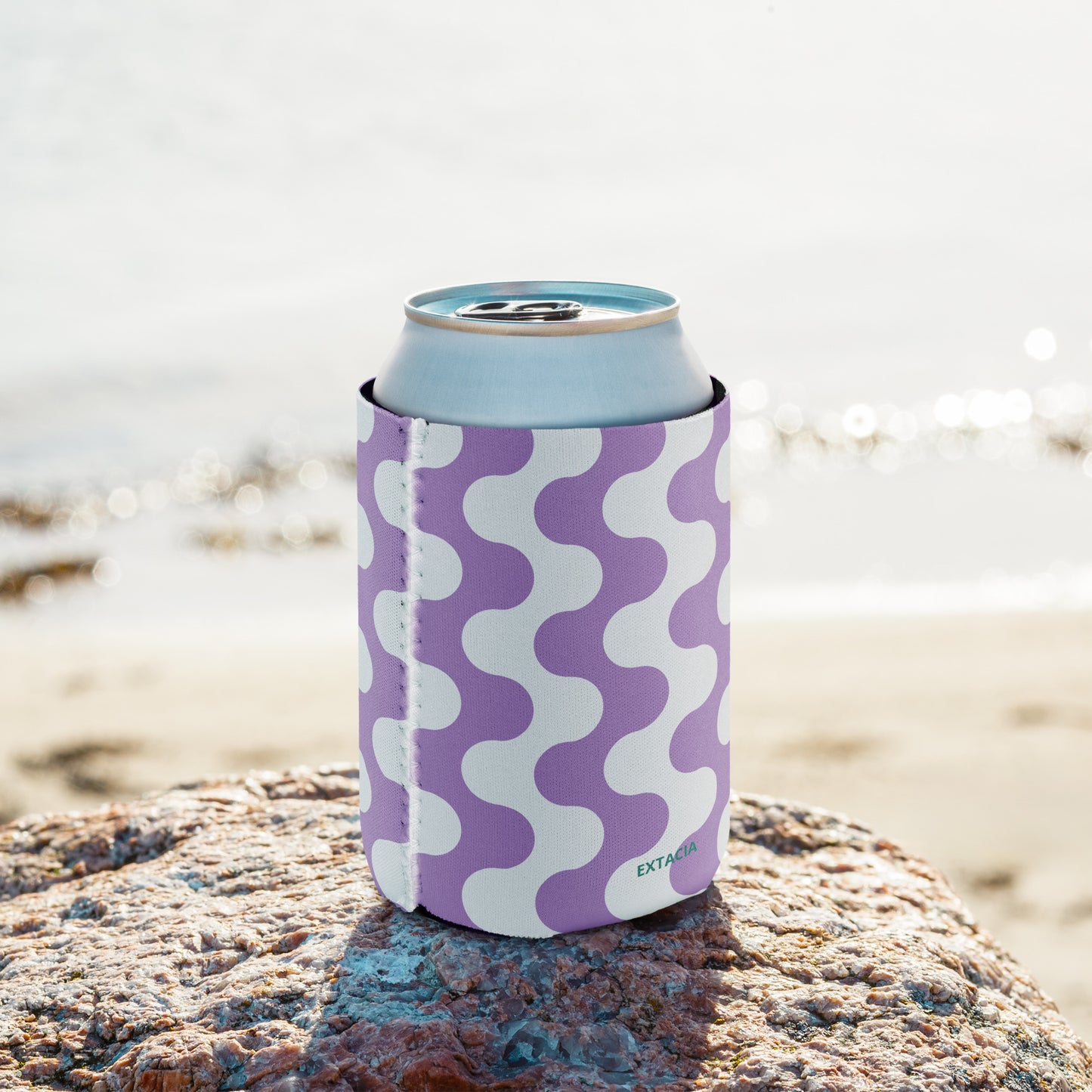 Housse isotherme manchon refroidisseur – Blanc & Violet – protection anti-condensation – Graphique