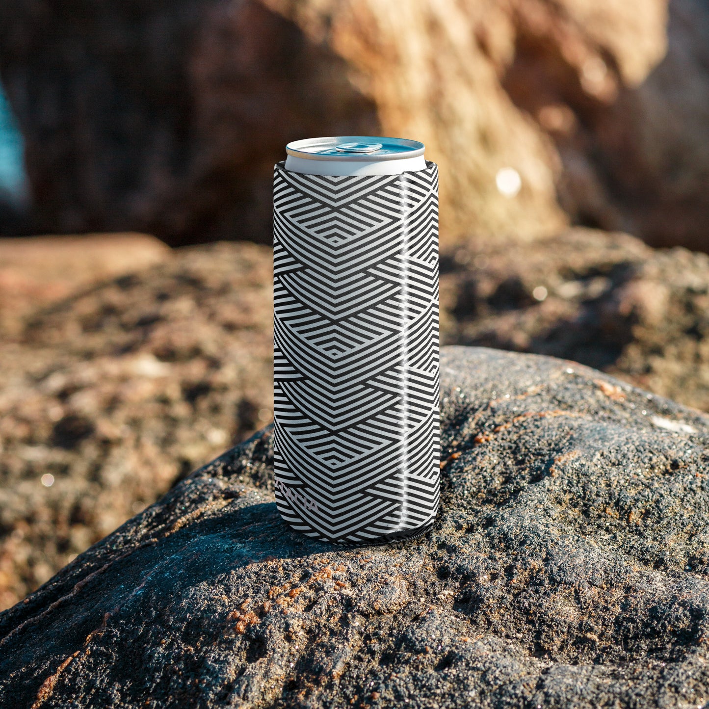 Housse isotherme manchon refroidisseur – Blanc & Noir – protection anti-condensation – Graphique