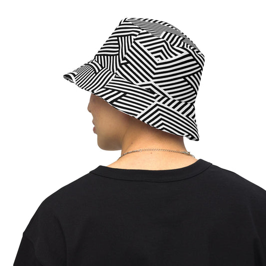 Bob Réversible Unisexe – Chapeau Minimaliste - Stylé léger, accessoire mode d’été pour adultes, Streetwear, cadeau - Design Graphique