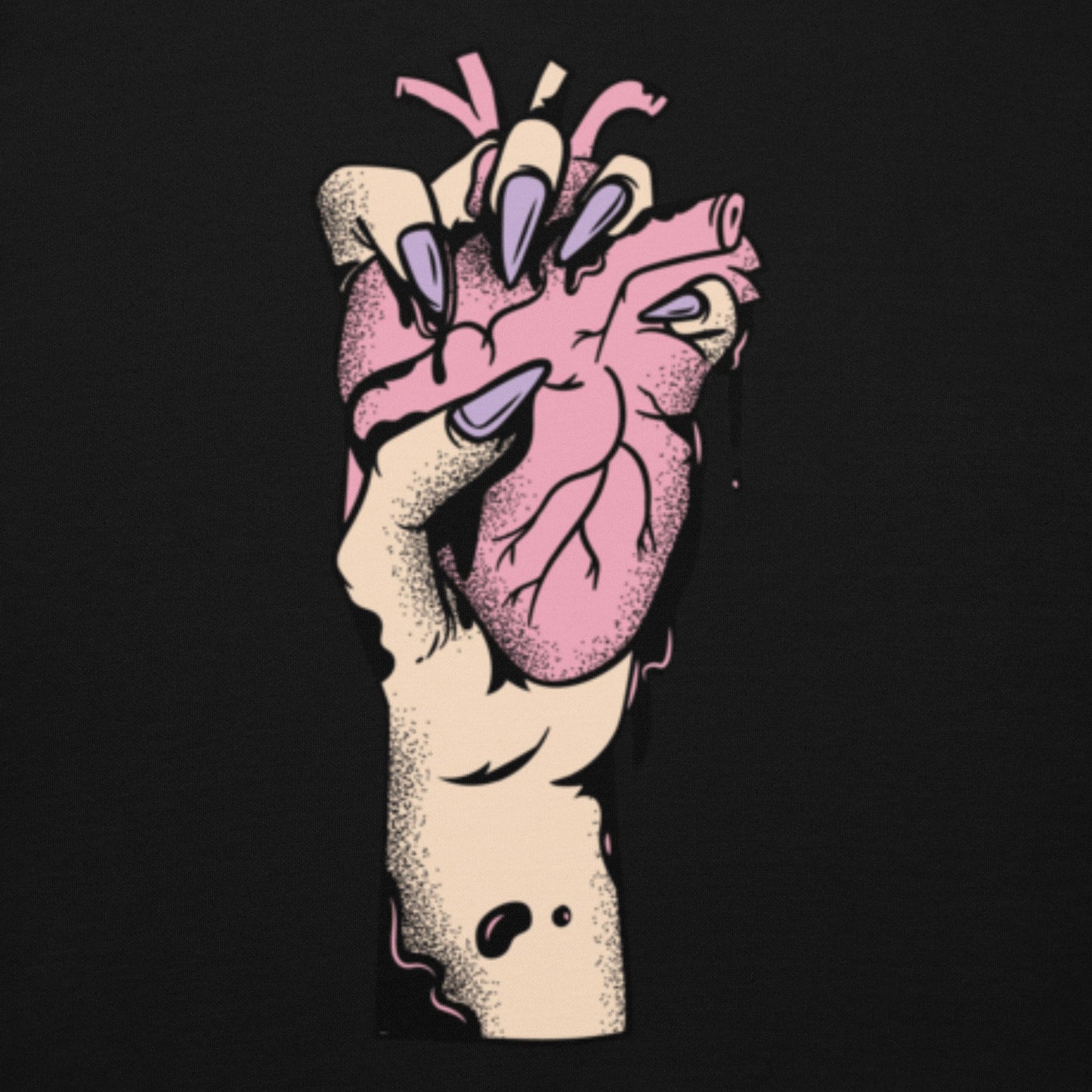 Sweat à capuche pour homme – 100% coton, doux et confortable – Coeur Déjà Pris, Rose