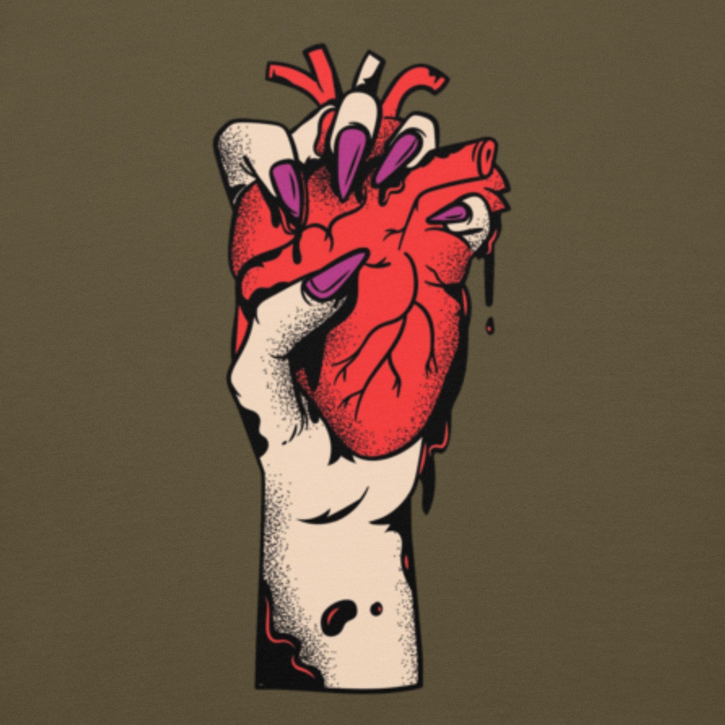 Sweat à capuche pour homme – 100% coton, doux et confortable – Coeur Déjà Pris, Rouge