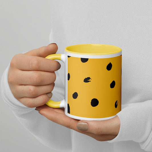 Mug à Intérieur Coloré – Tasse en Céramique Élégante - Design imprimé animal - Café, Thé ou Chocolat Chaud - cuisine, cadeau, bureau