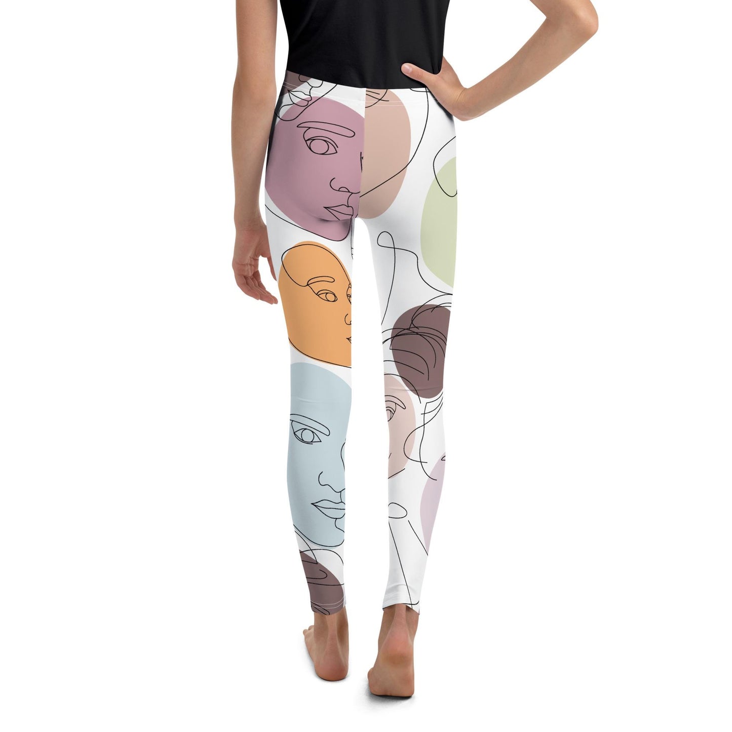 Leggings pour fille ado – pantalon de sport confortable et stretch pour yoga, gym et danse, sport, ballet, école, cadeau - legging