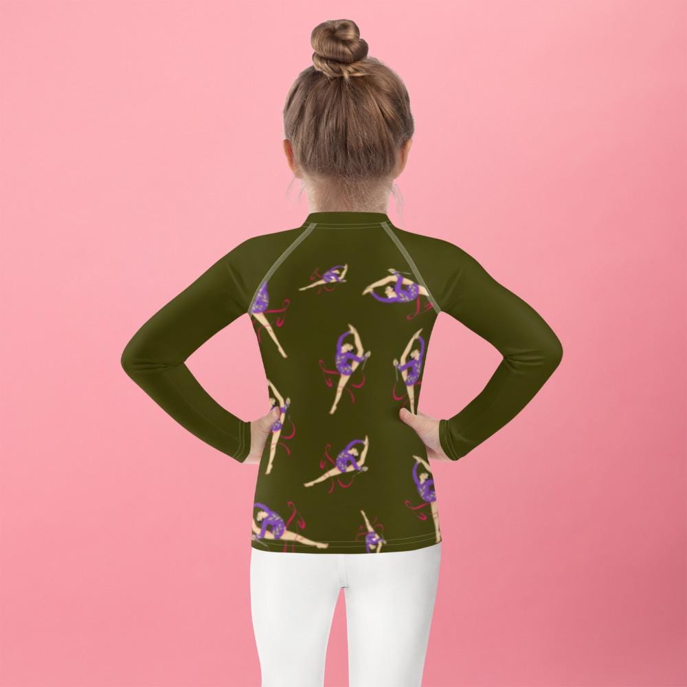 Rash Guard – T-Shirt de Compression pour Bébé et Petite Fille, Séchage Rapide et Protection UV - Natation, nage, Sport, Surf, gymnastique