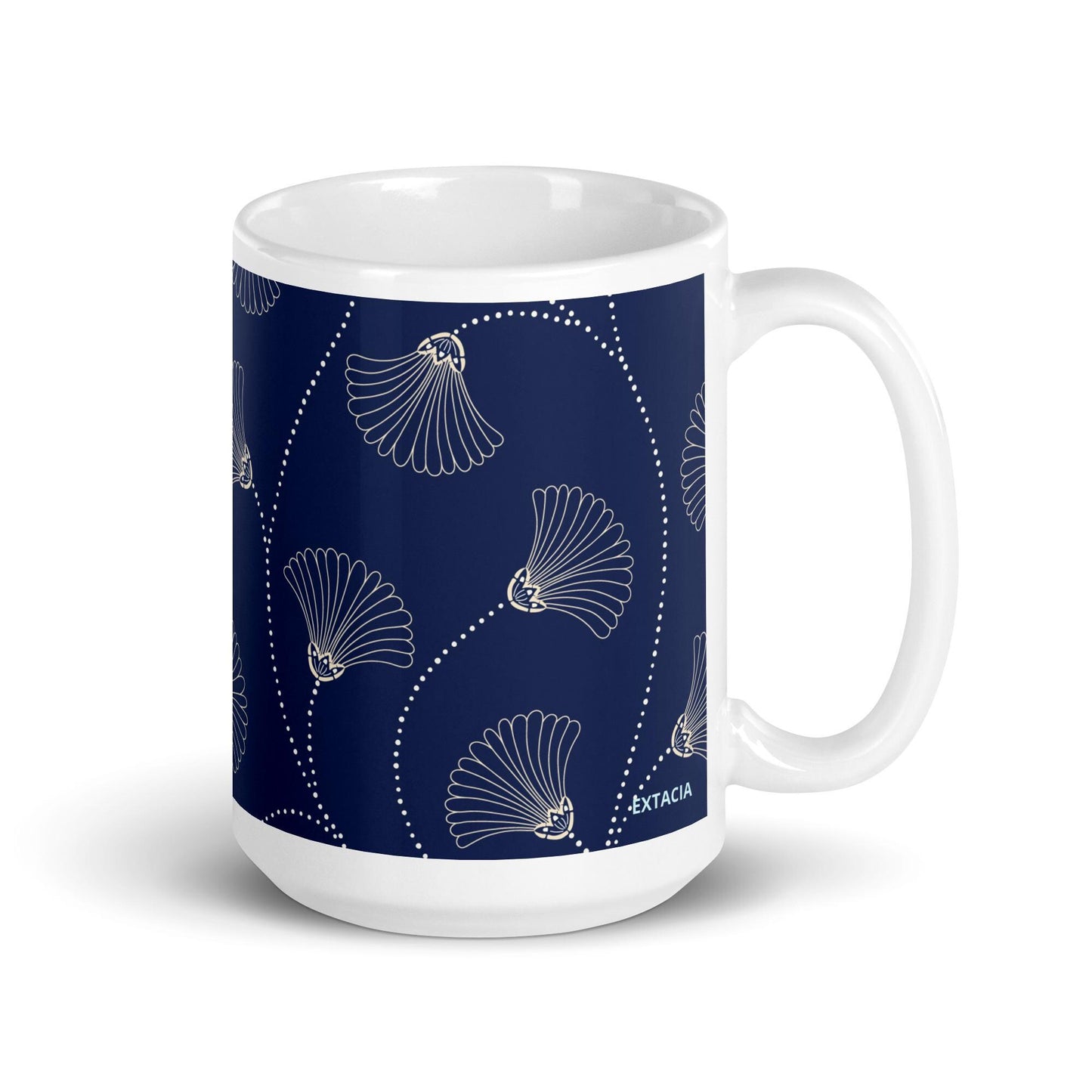 Mug en Céramique – 11, 15 et 20 oz - Tasse Élégante - Design Florale - Personnalisable - cadeau, bureau, déco cuisine, anniversaire, Noël