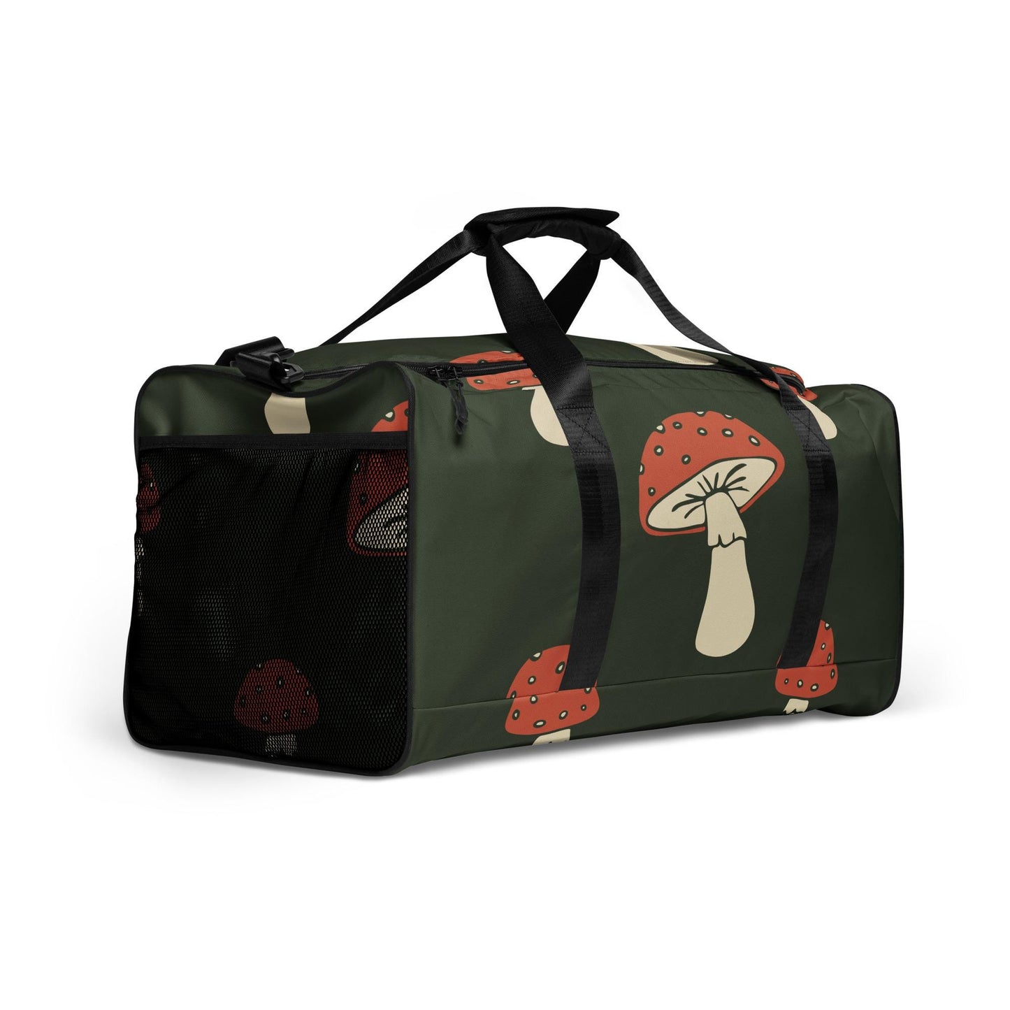Sac de Voyage Grand Format - Sac de sport - Léger, Spacieux et Résistant - Weekends, Gym - cadeau - Design Minimaliste Champignons