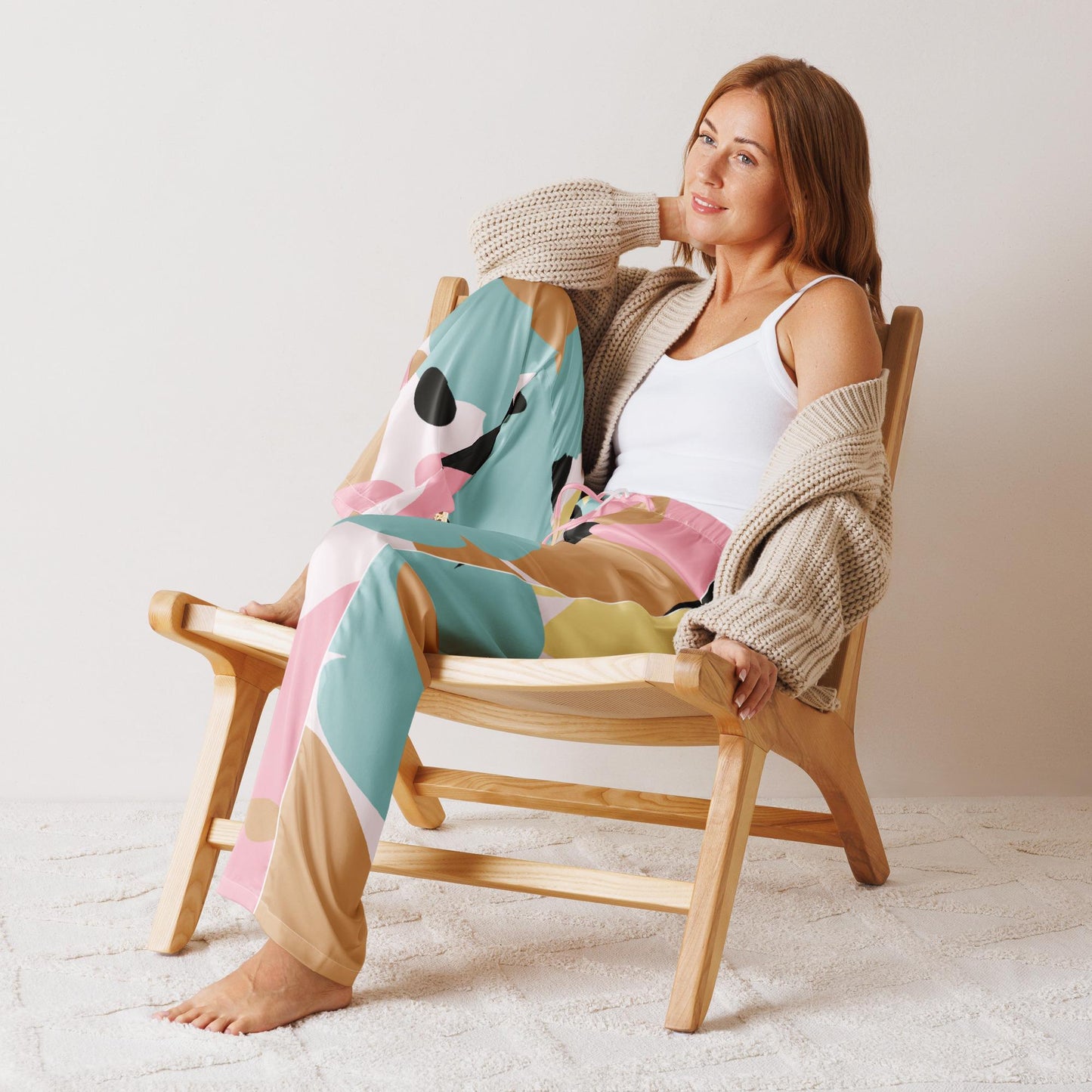 Pantalon de Pyjama pour Femme – Pantalon de nuit taille haute - Confort, Douillet  – Idée Cadeau Parfaite d'anniversaire, Fête des mères