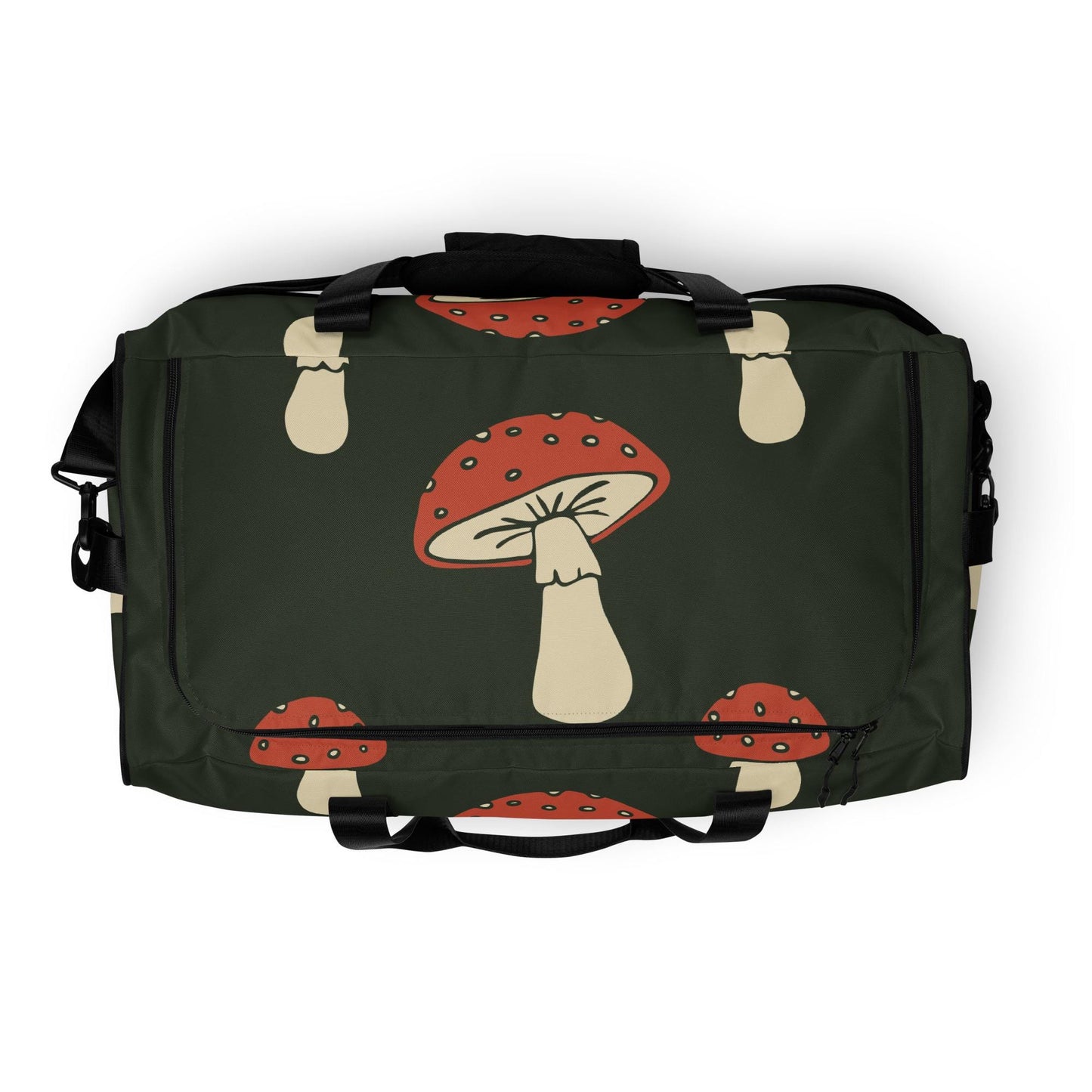Sac de Voyage Grand Format - Sac de sport - Léger, Spacieux et Résistant - Weekends, Gym - cadeau - Design Minimaliste Champignons